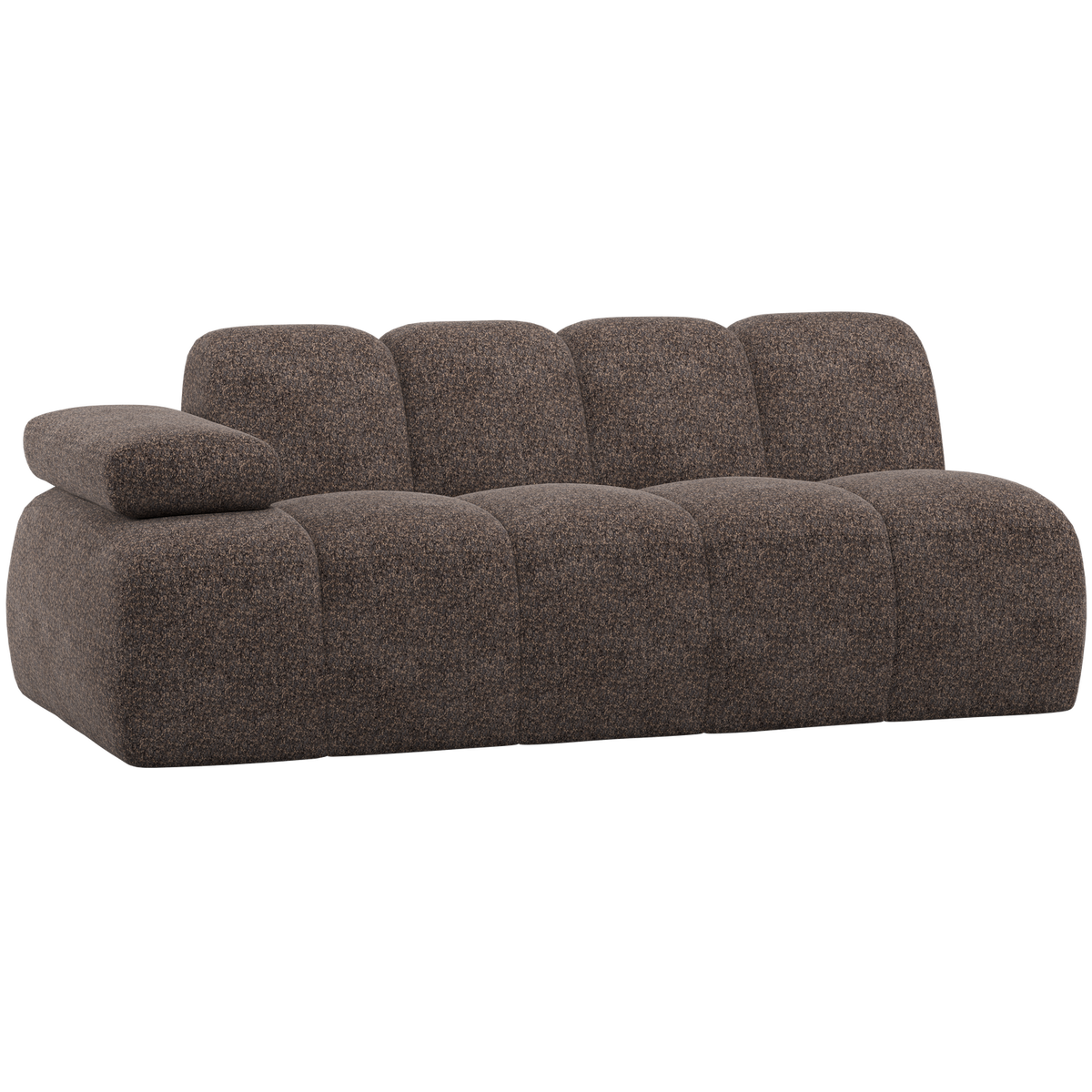 MOJO 2-SITZER ELEMENT ARM LINKS WOLLE BRAUN