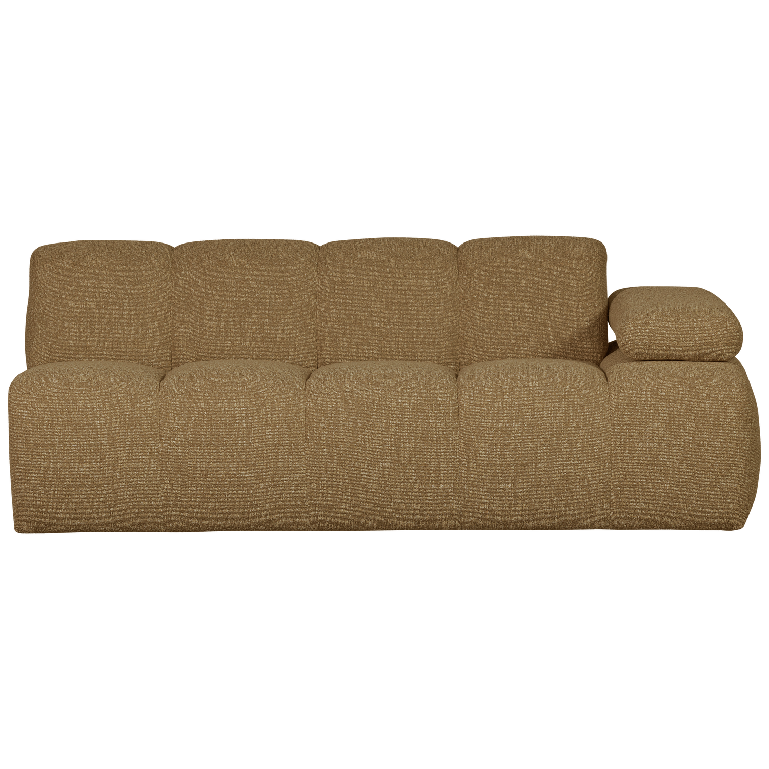 MOJO 2-SITZER MIT ARM RECHTS BOUCLE GELB/BRAUN MELIERT
