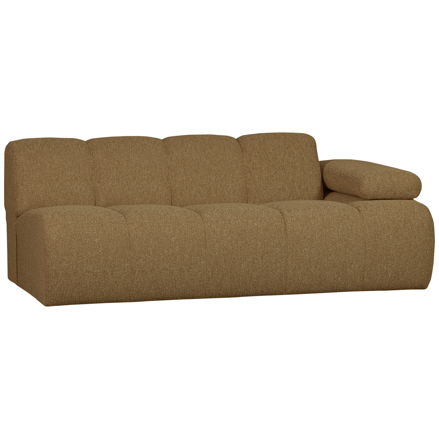 MOJO 2-SITZER MIT ARM RECHTS BOUCLE GELB/BRAUN MELIERT