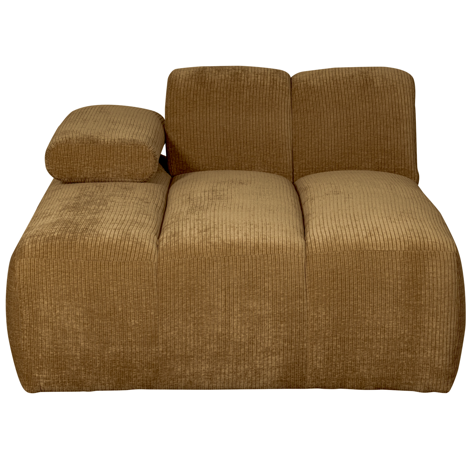MOJO CHAISELONGUE LINKS GERIPPTER WEBSTOFF HONIGGELB
