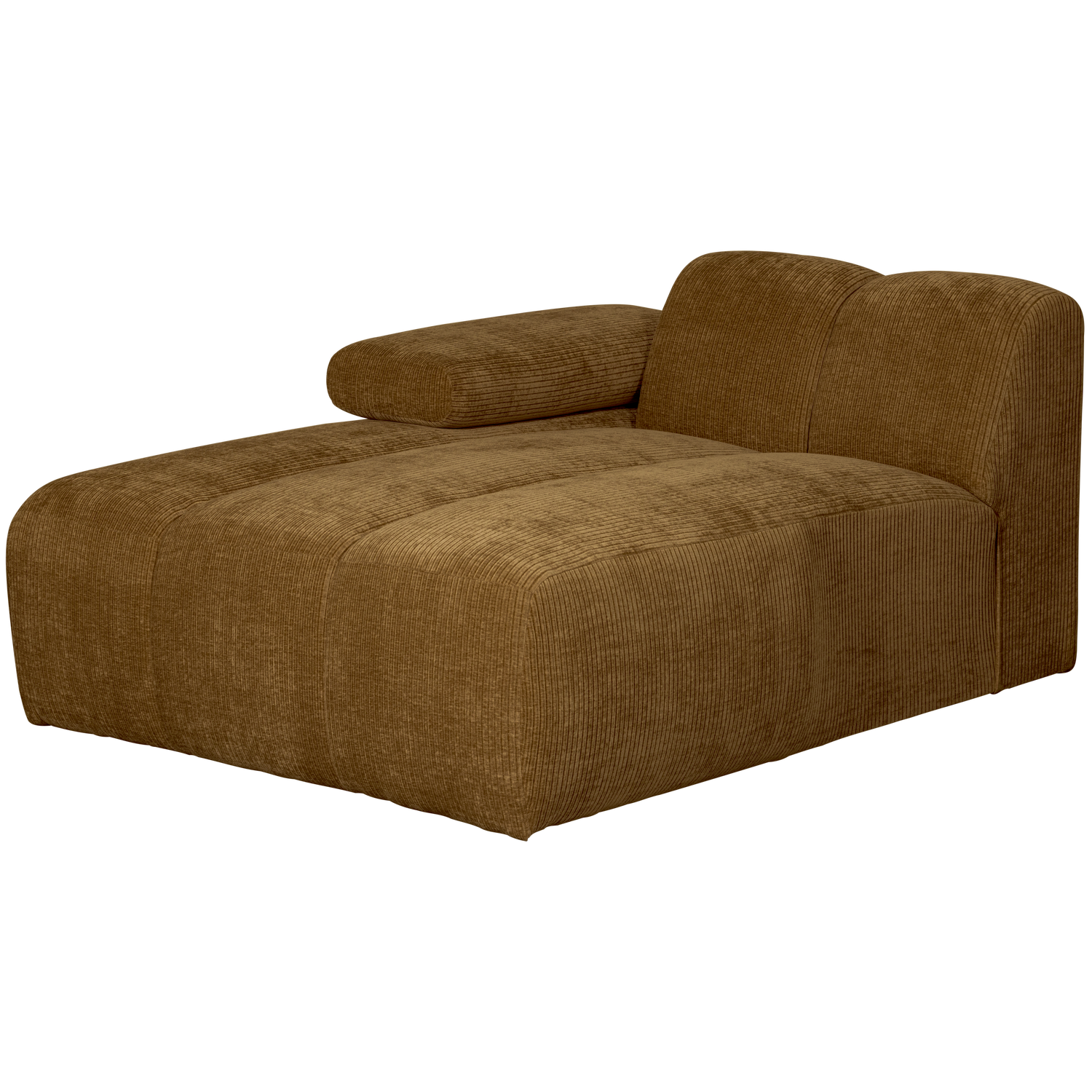 MOJO CHAISELONGUE LINKS GERIPPTER WEBSTOFF HONIGGELB