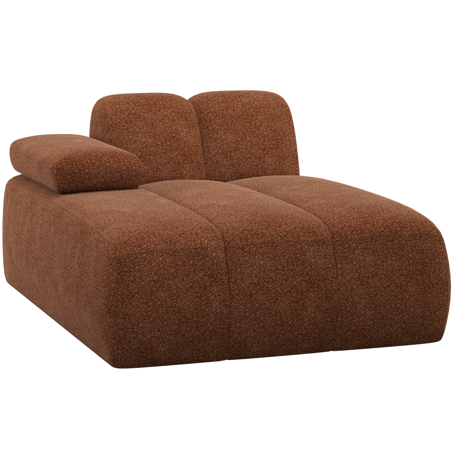 MOJO CHAISE LONGUE ELEMENT LINKS WOLLE ROSTBRAUN