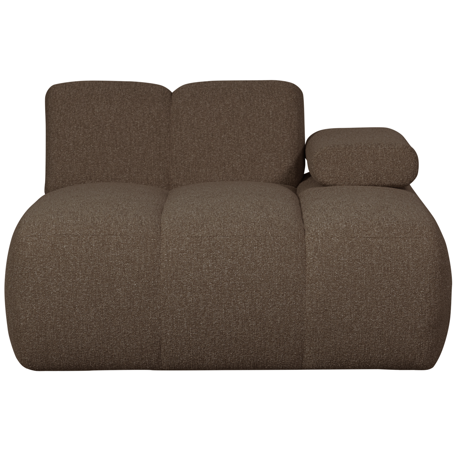 MOJO CHAISELONGUE ELEMENT RECHTS BOUCLE BRAUN MELIERT