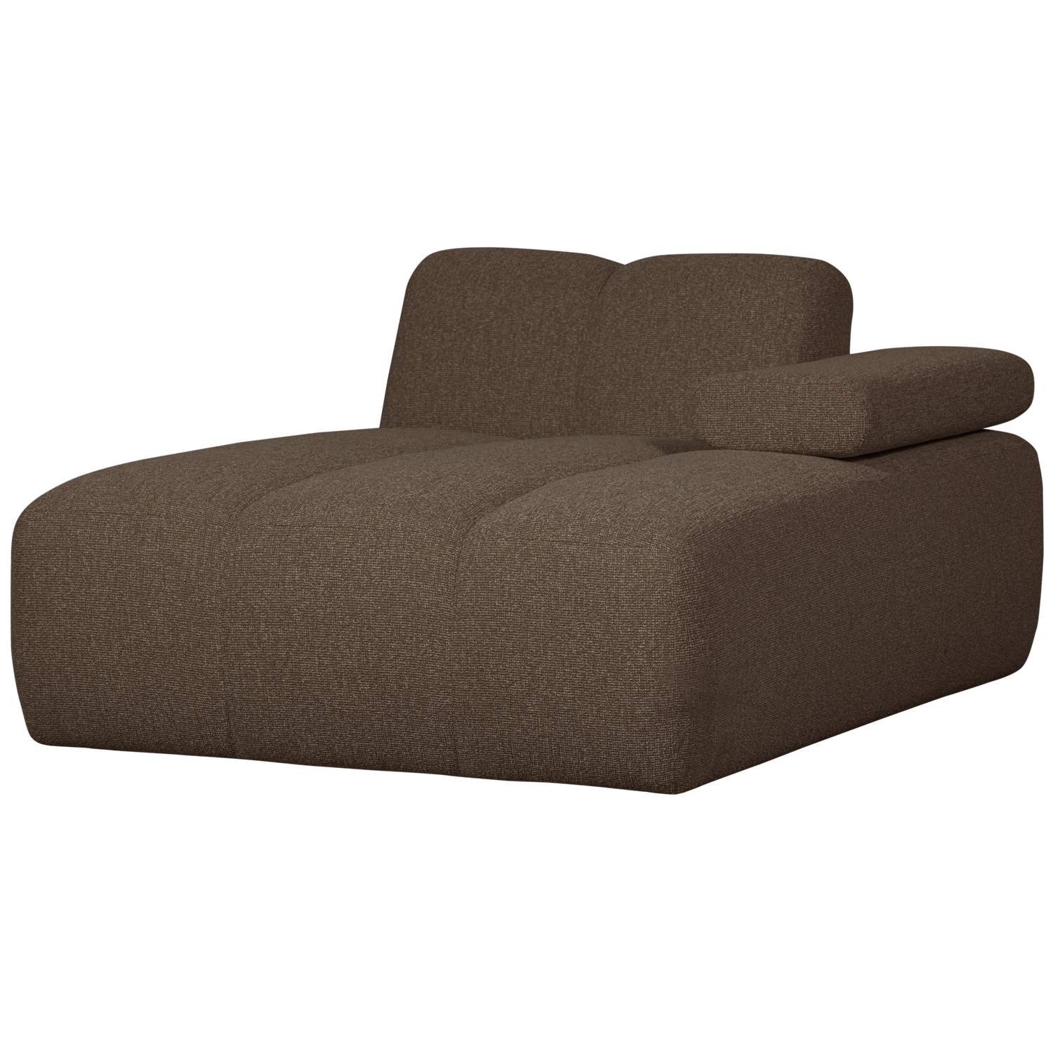 MOJO CHAISELONGUE ELEMENT RECHTS BOUCLE BRAUN MELIERT