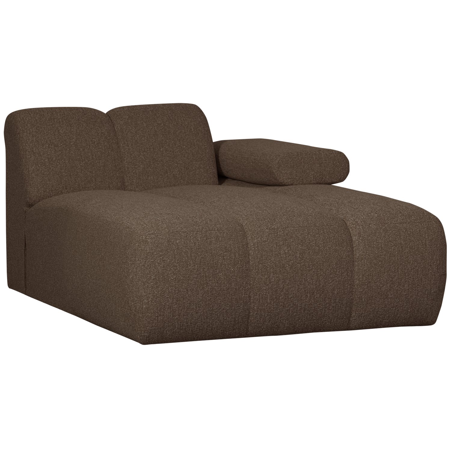 MOJO CHAISELONGUE ELEMENT RECHTS BOUCLE BRAUN MELIERT
