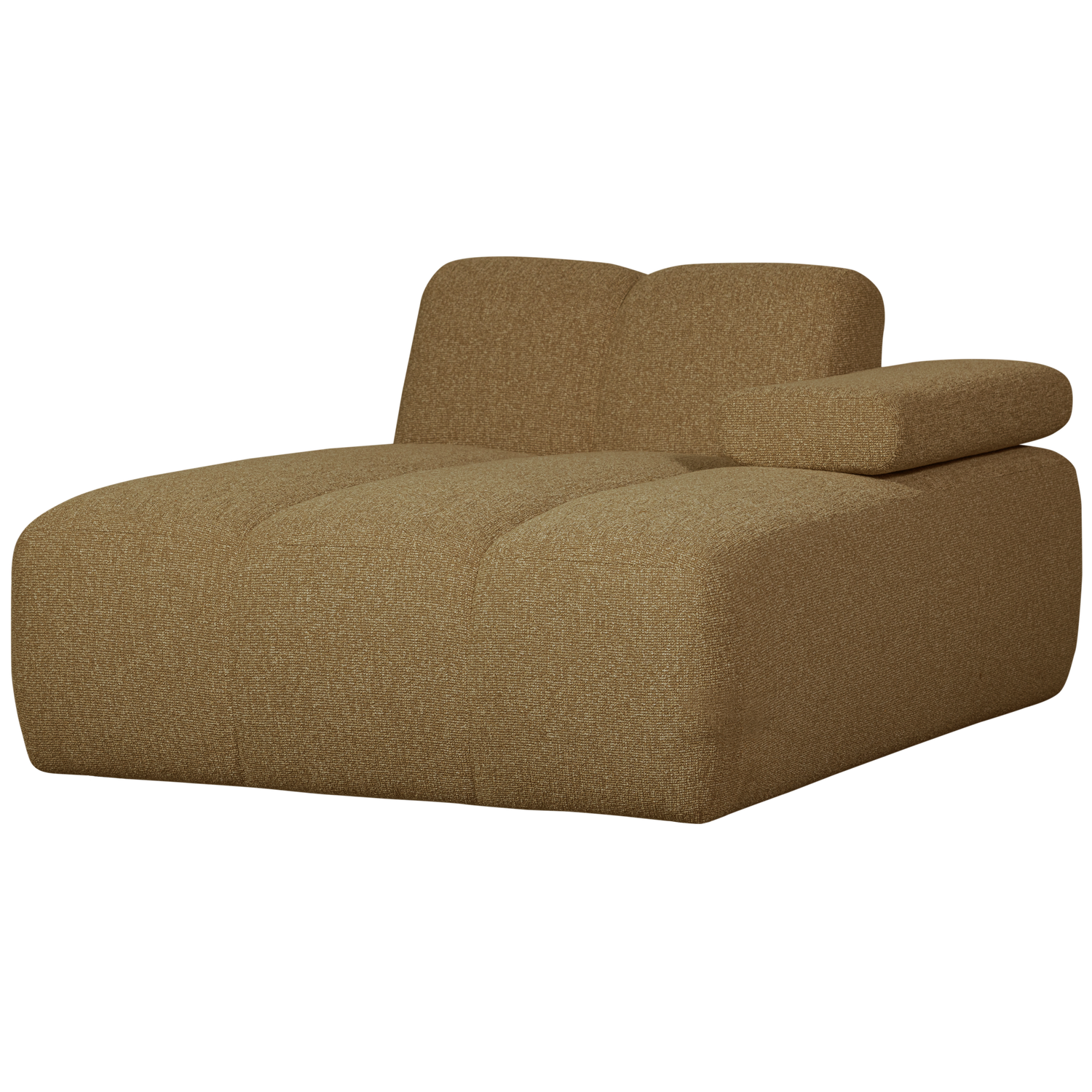 MOJO CHAISELONGUE ELEMENT RECHTS BOUCLE GELB/BRAUN MELIERT