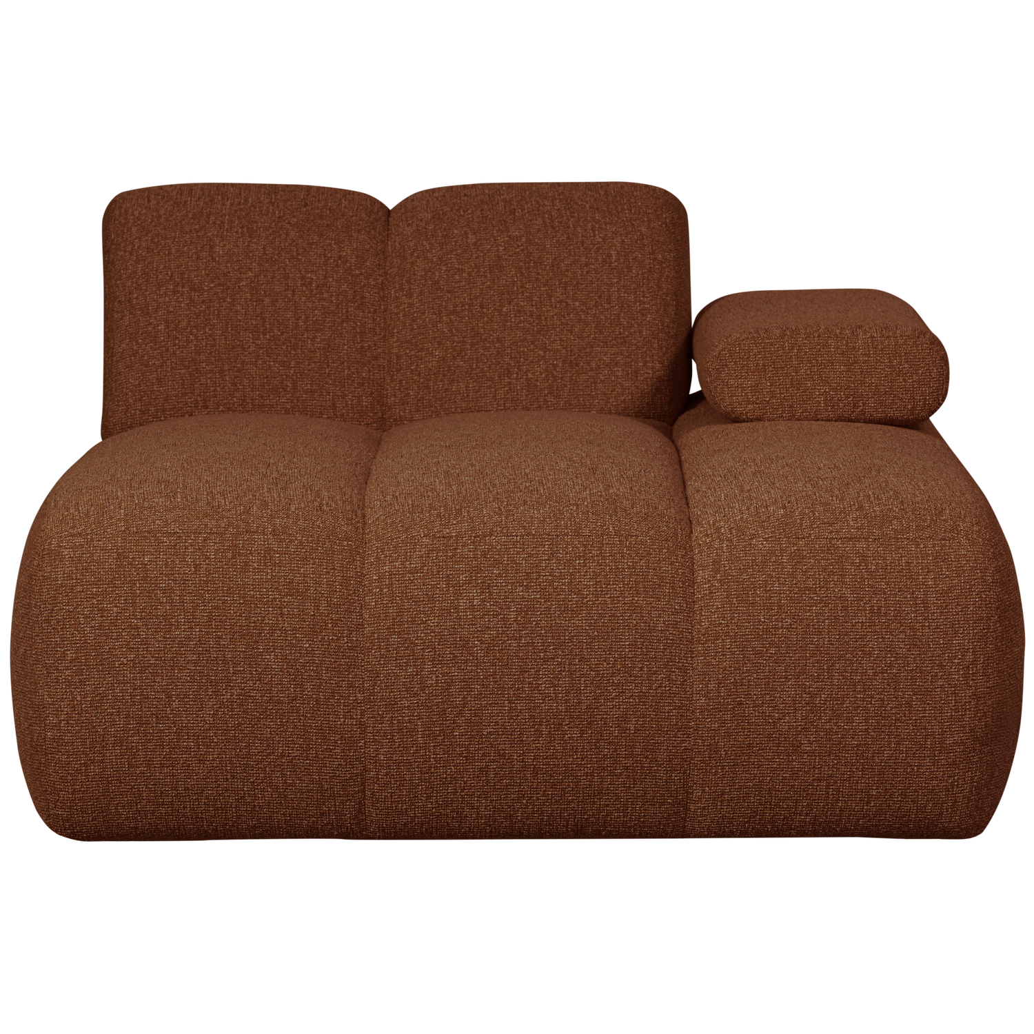MOJO CHAISELONGUE ELEMENT RECHTS BOUCLE ROSTBRAUN MELIERT