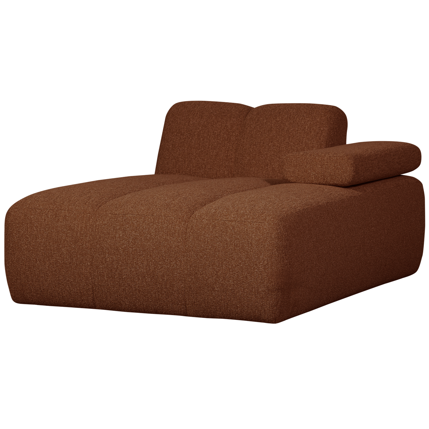 MOJO CHAISELONGUE ELEMENT RECHTS BOUCLE ROSTBRAUN MELIERT