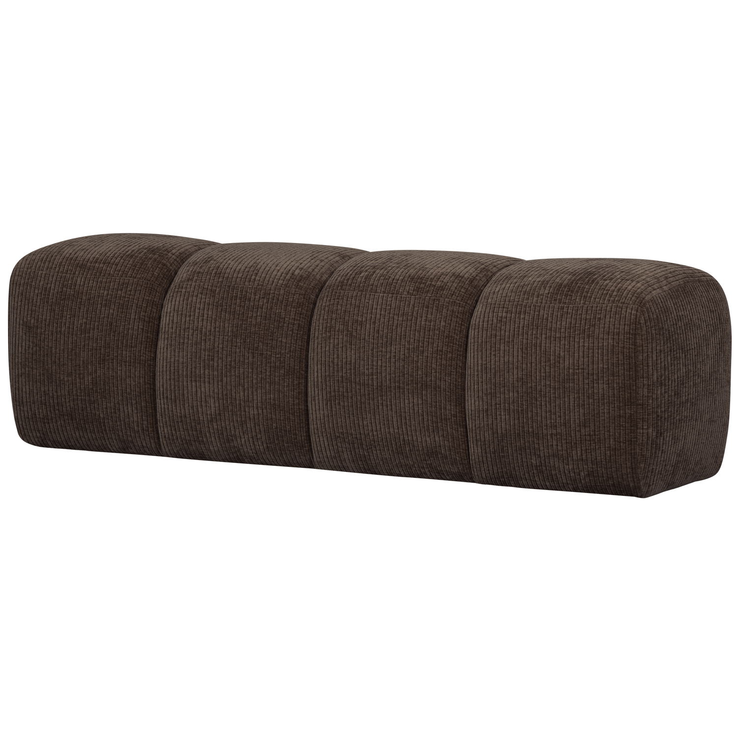 MOJO BANK 164CM GERIPPTER WEBSTOFF BRAUN