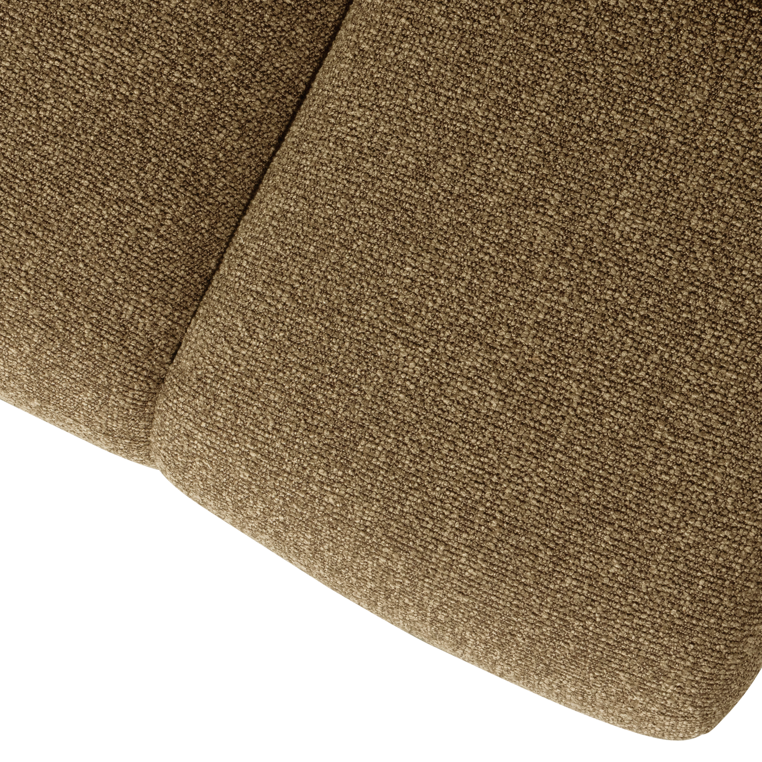 MOJO BANK 164CM BOUCLE GELB/BRAUN MELIERT