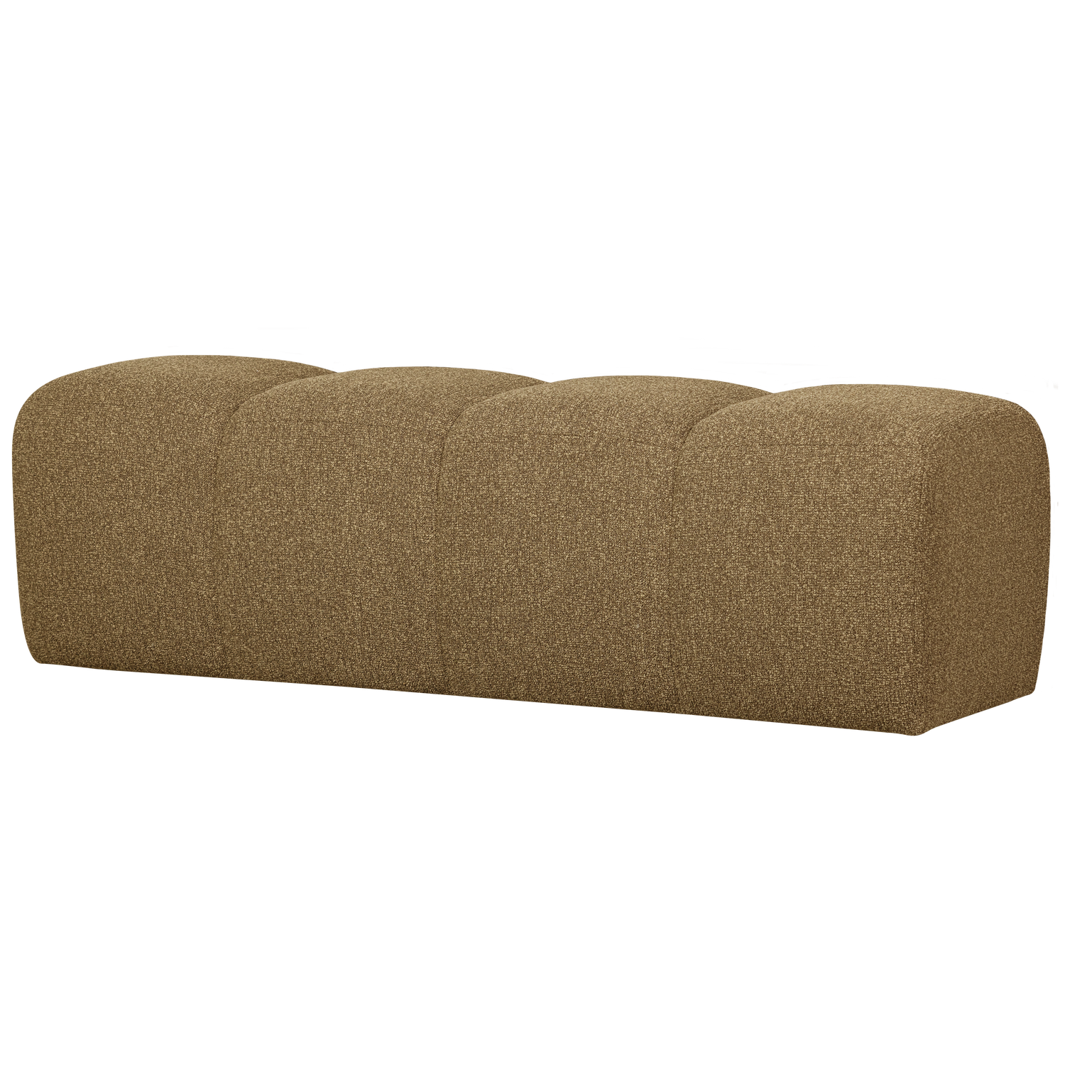 MOJO BANK 164CM BOUCLE GELB/BRAUN MELIERT