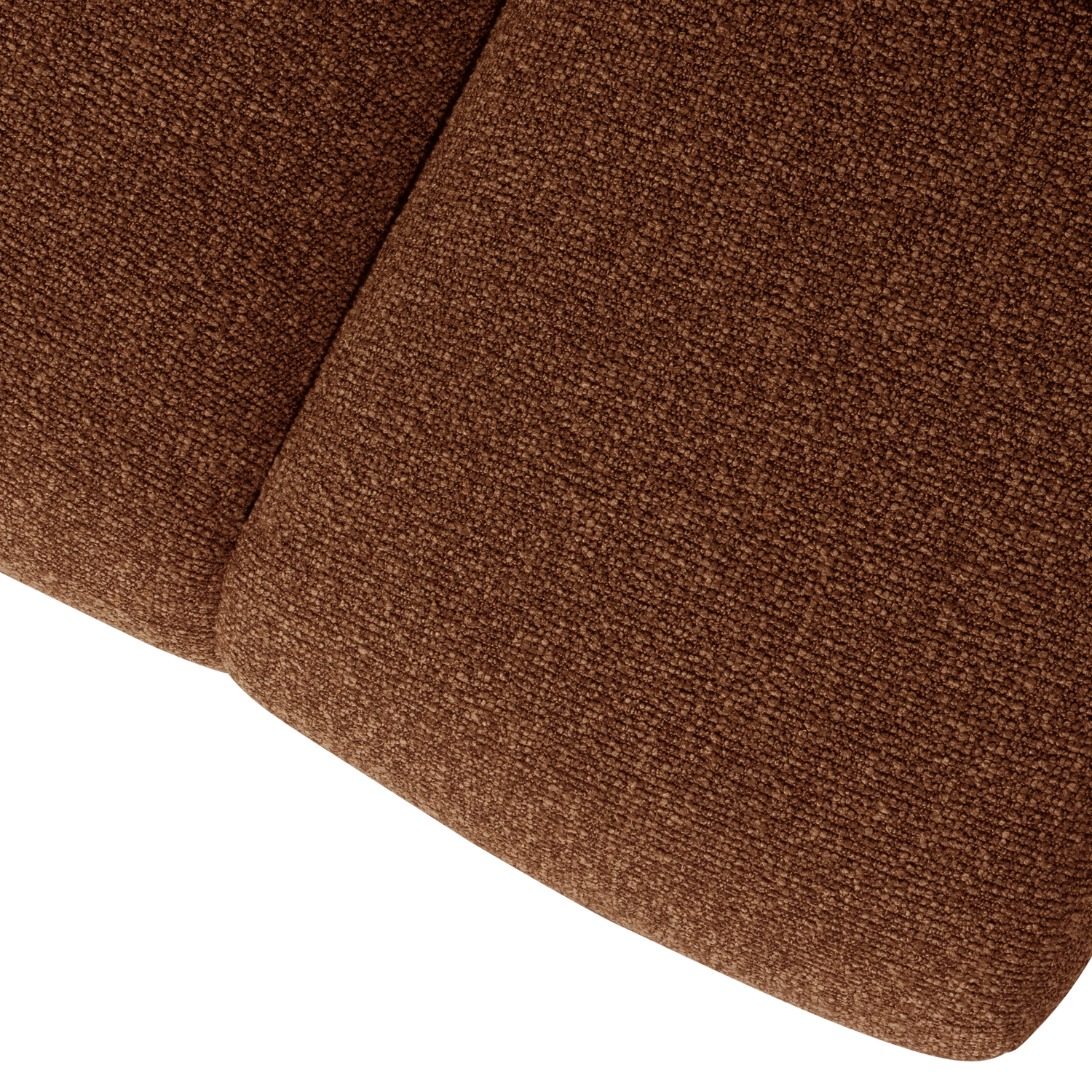 MOJO BANK 164CM BOUCLE ROSTBRAUN MELIERT