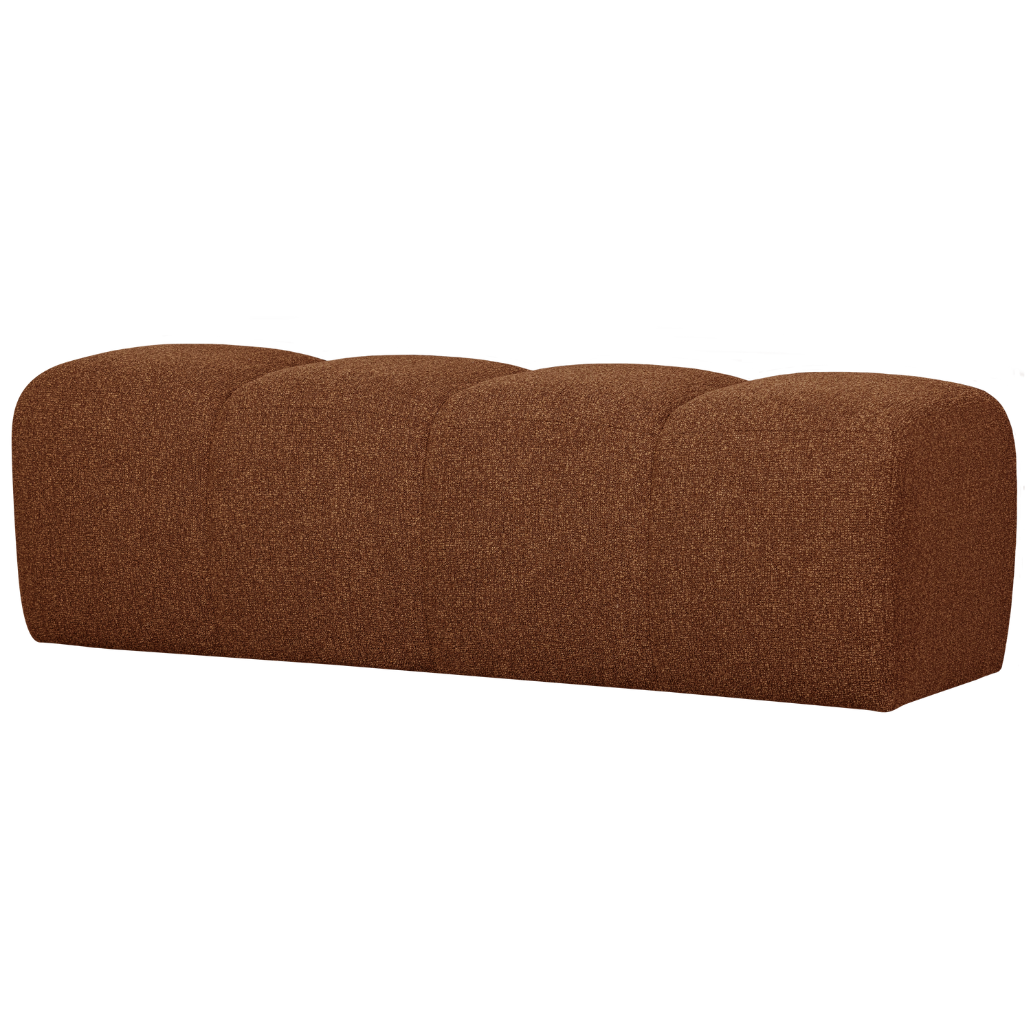 MOJO BANK 164CM BOUCLE ROSTBRAUN MELIERT