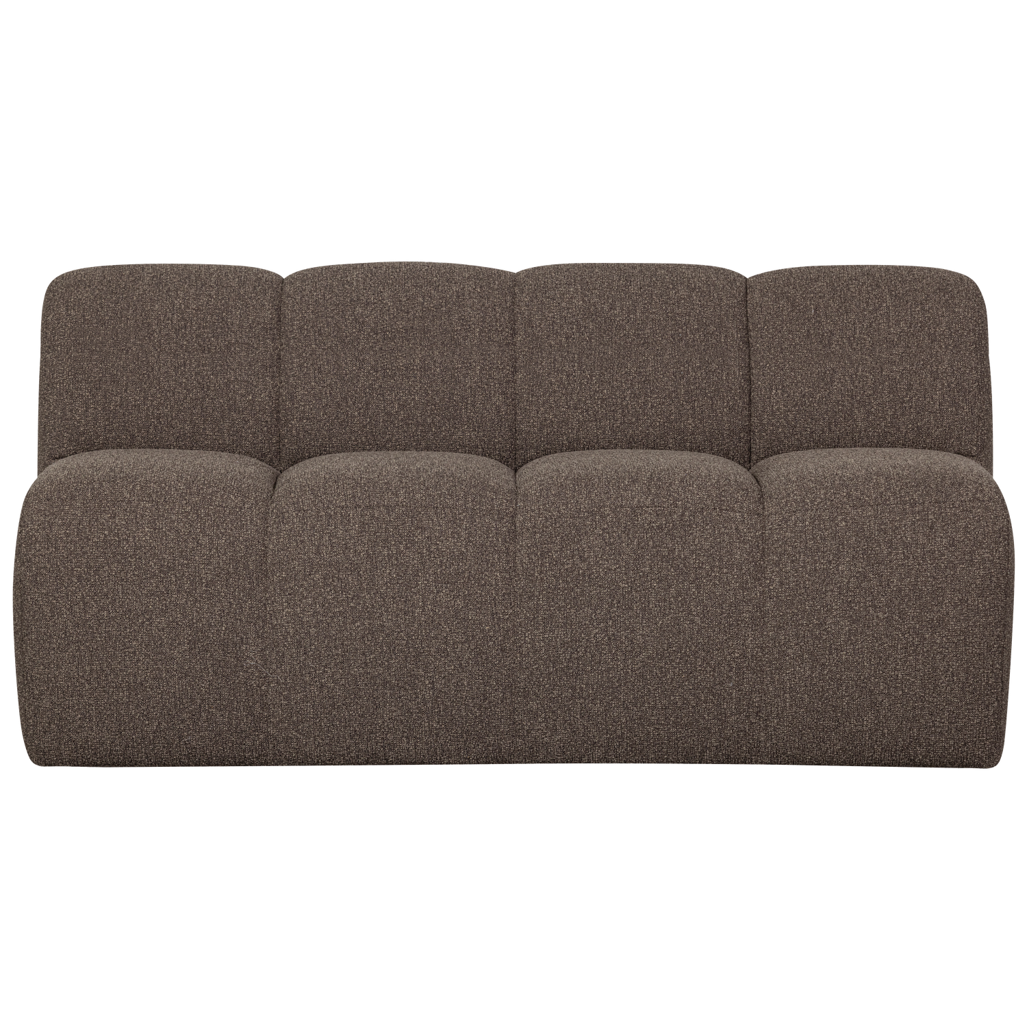 MOJO BANK 164CM MIT RUCKENLEHNE BOUCLE BRAUN MELIERT
