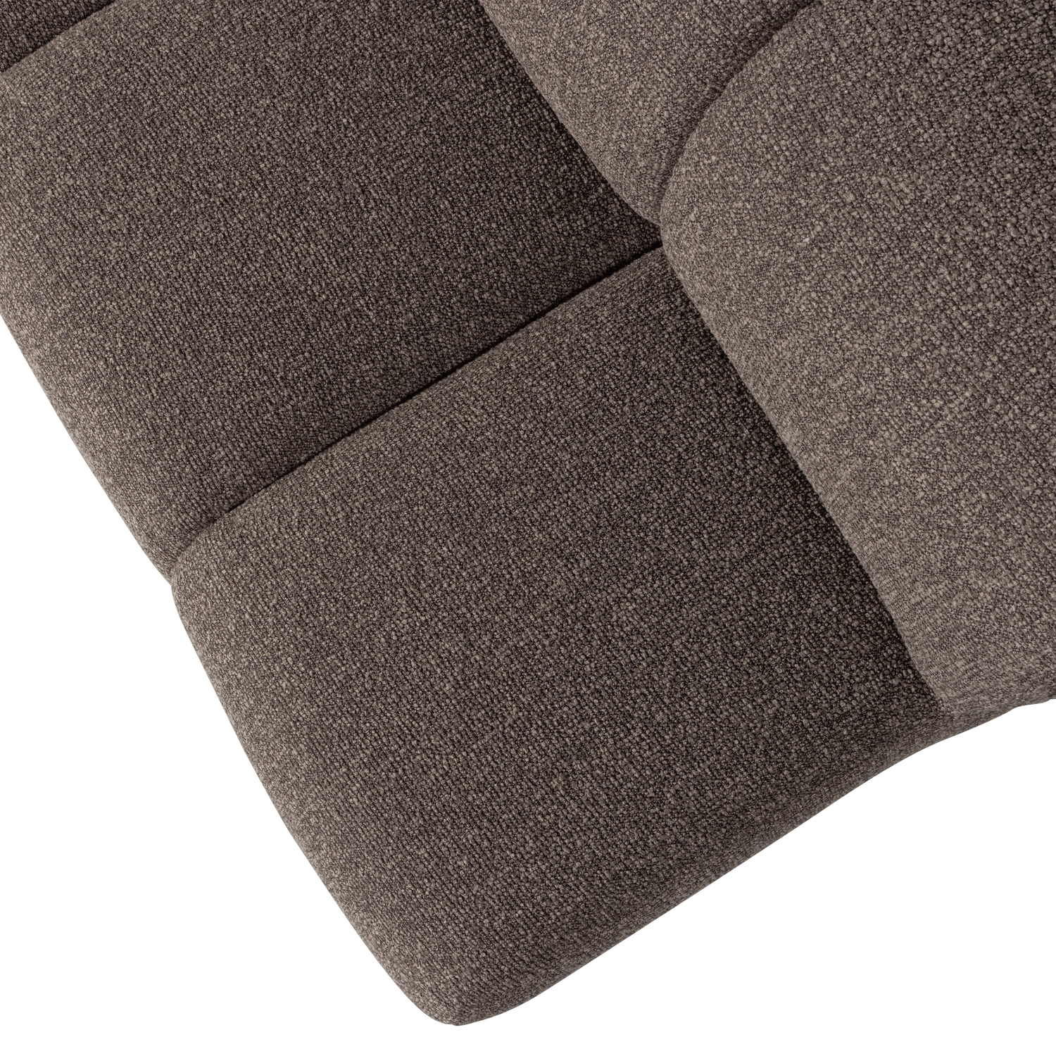 MOJO BANK 164CM MIT RUCKENLEHNE BOUCLE BRAUN MELIERT