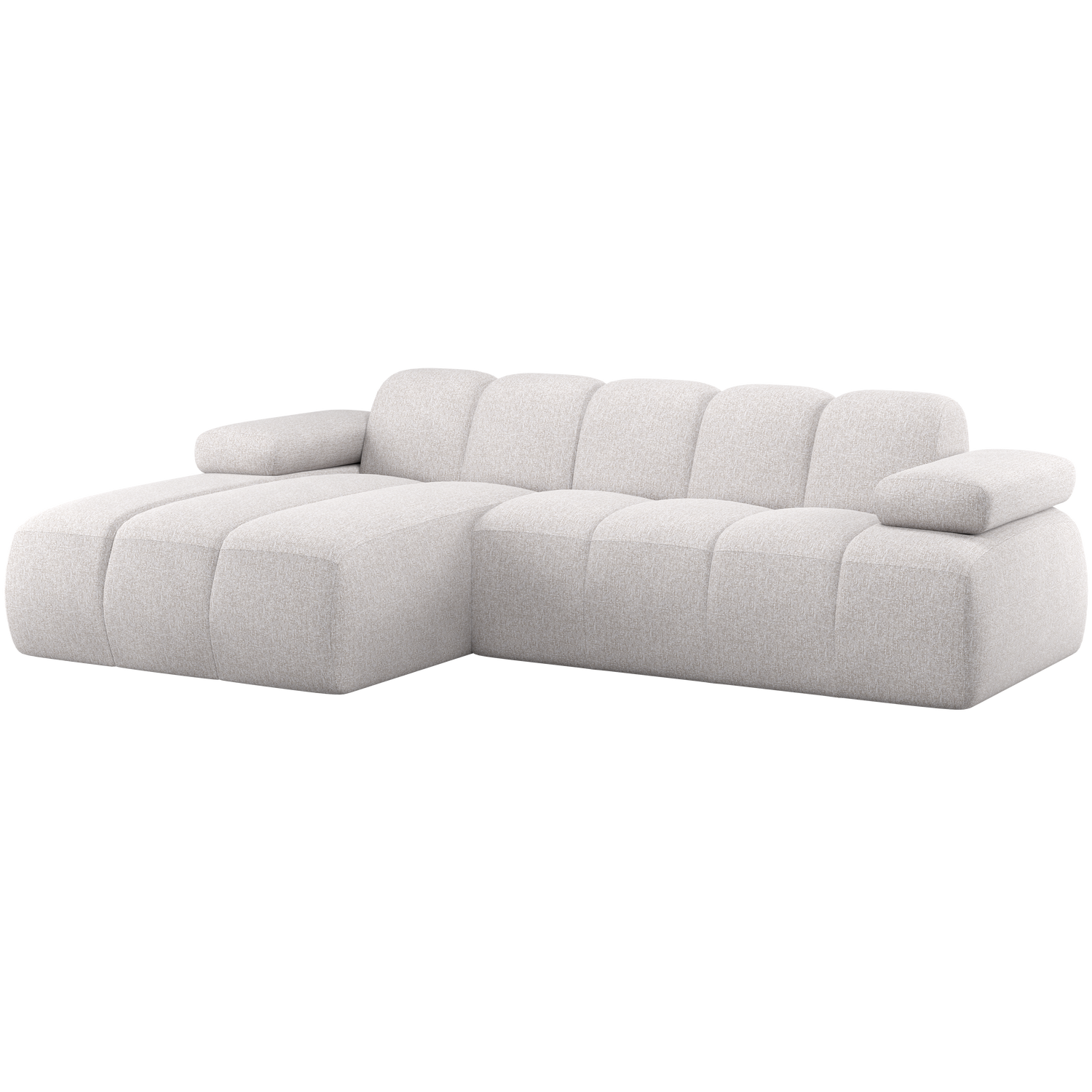 MOJO CHAISE LONGUE SOFA LINKS BOUCLE ECRU MELANGE