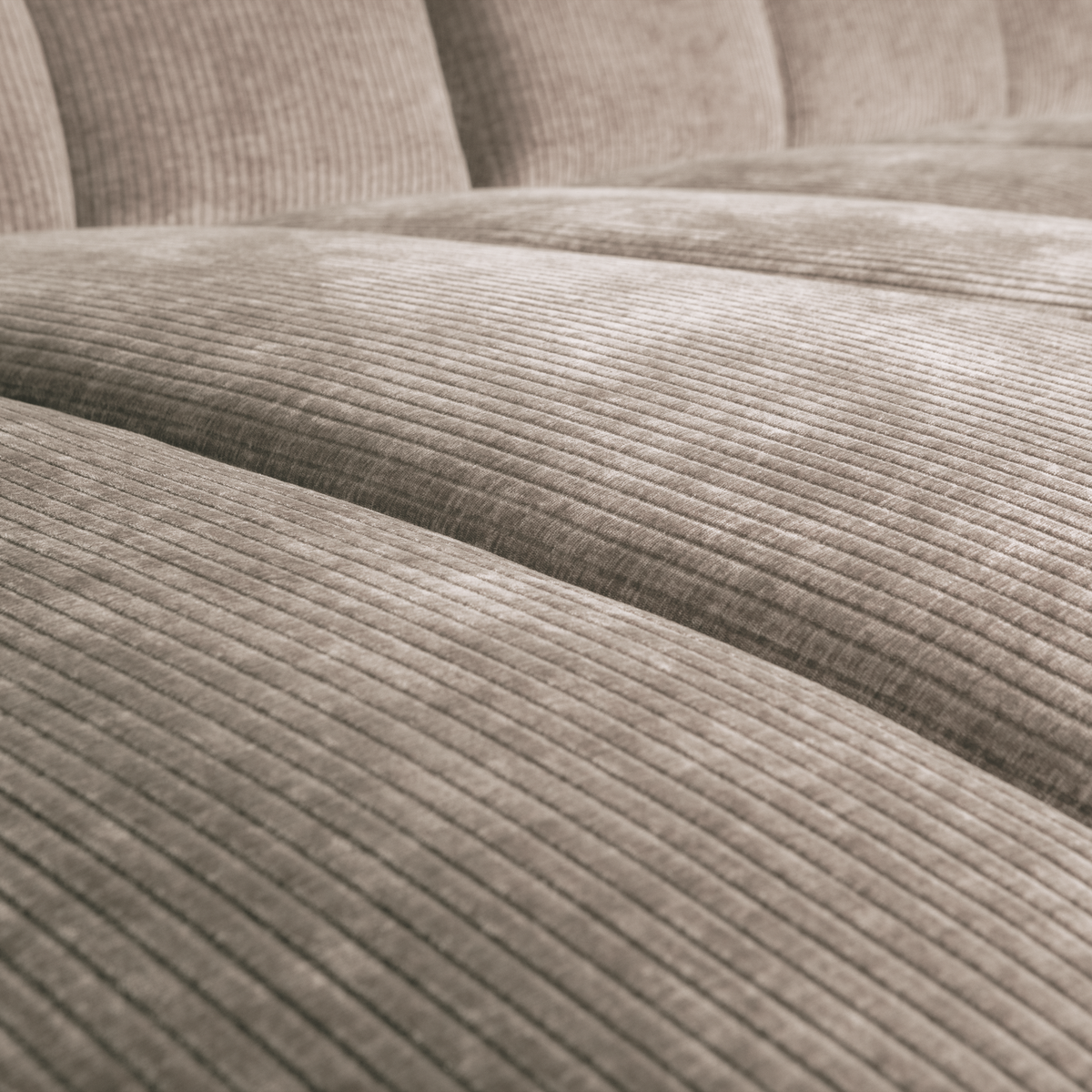 MOJO CHAISE LONGUE SOFA LINKS GERIPPTER STOFFDUNKLER SAND