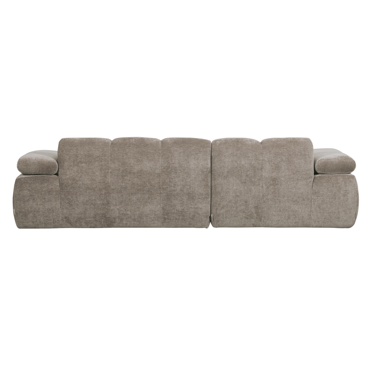MOJO CHAISE LONGUE SOFA LINKS GERIPPTER STOFFDUNKLER SAND