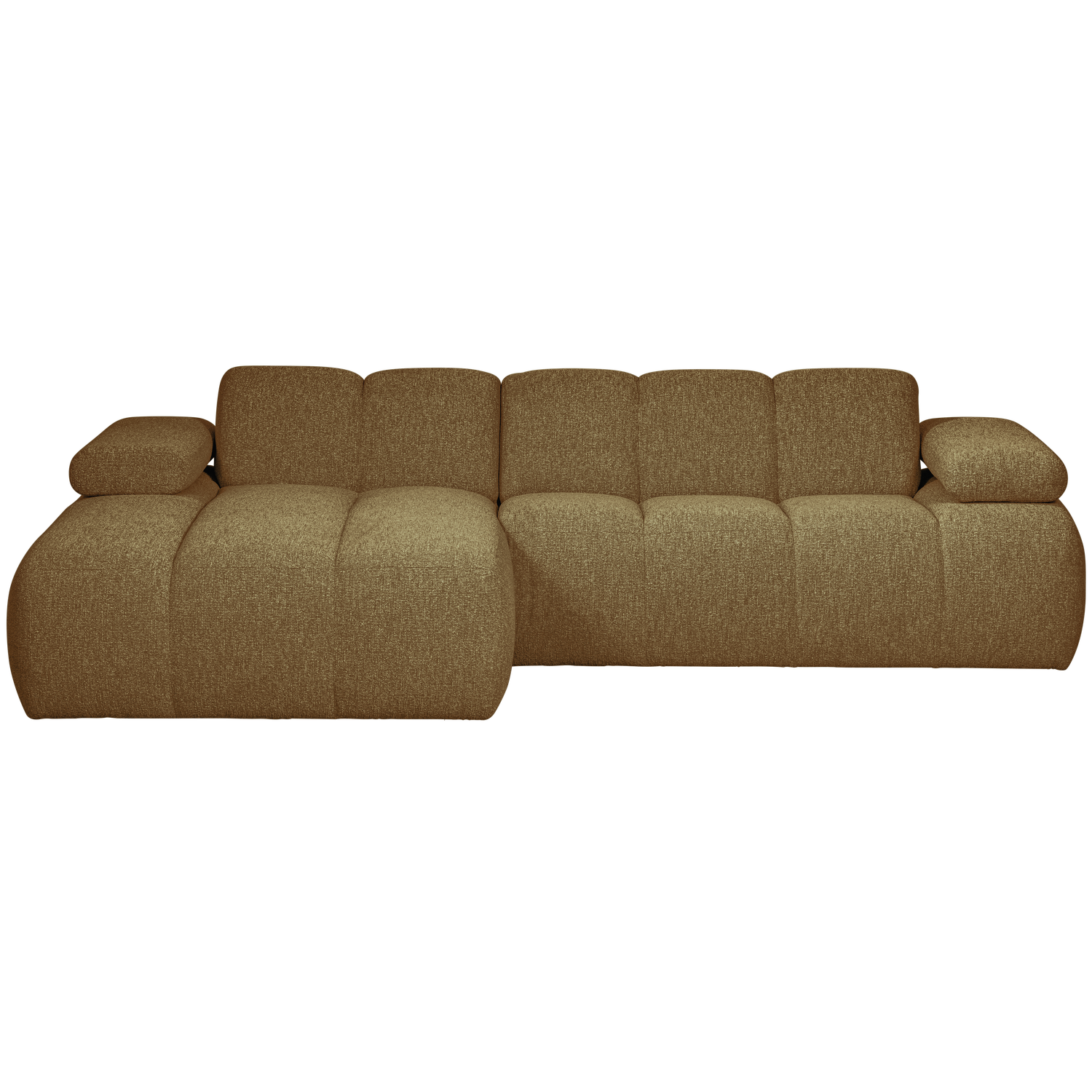 MOJO CHAISELONGUE LINKS BOUCLE YELLOW/BROWN MELIERT