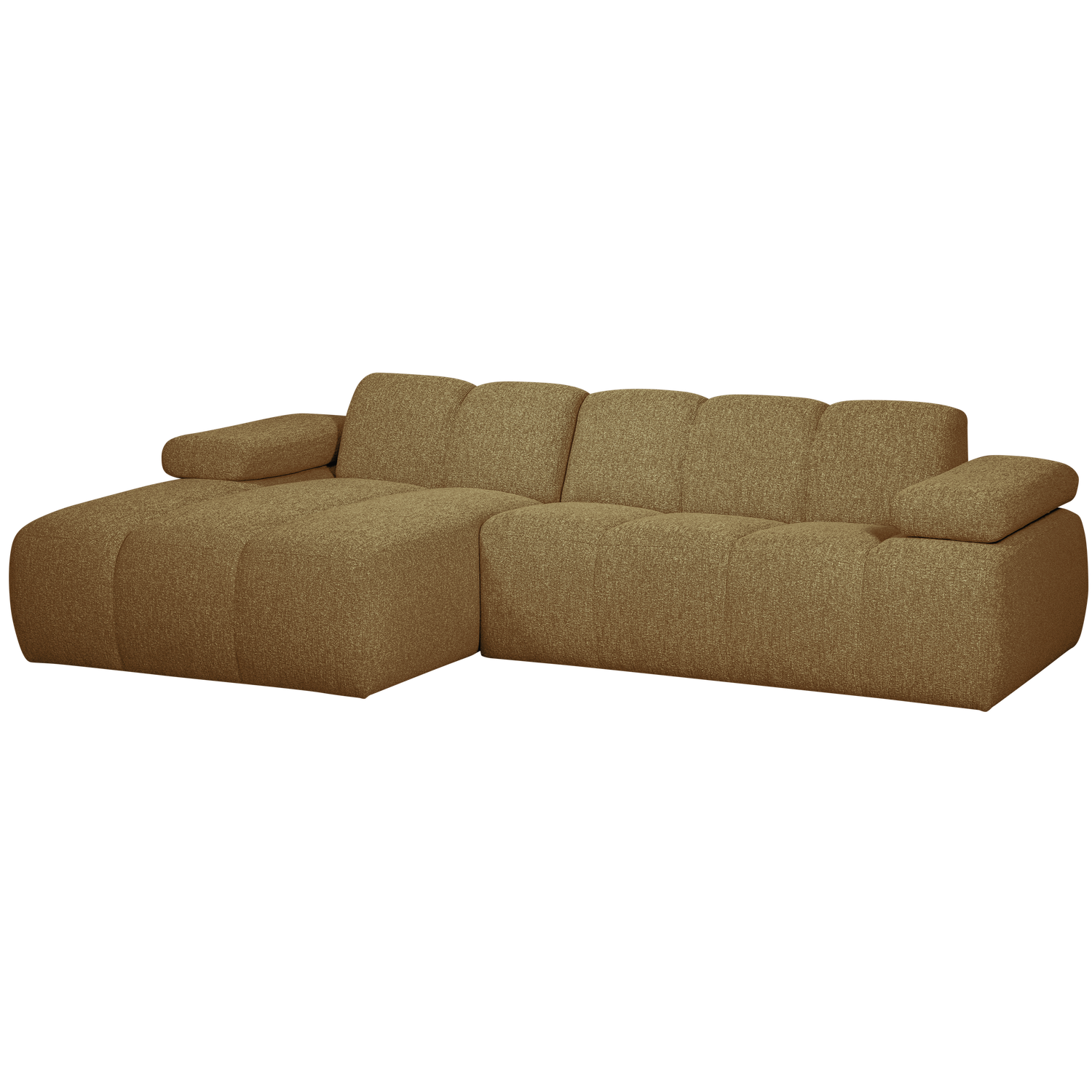 MOJO CHAISELONGUE LINKS BOUCLE YELLOW/BROWN MELIERT