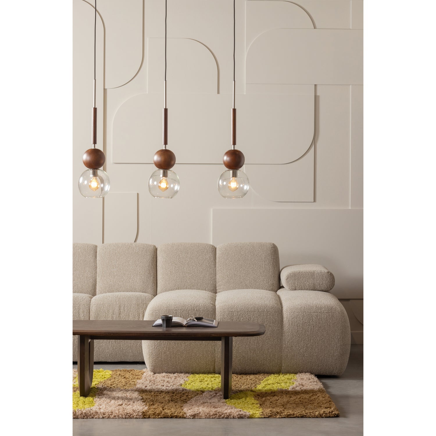 MOJO CHAISELONGUE RECHTS BOUCLE BEIGE MELIERT