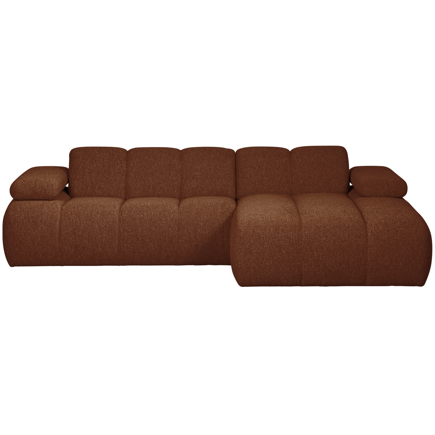 MOJO CHAISELONGUE RECHTS BOUCLE RUST BROWN MELIERT