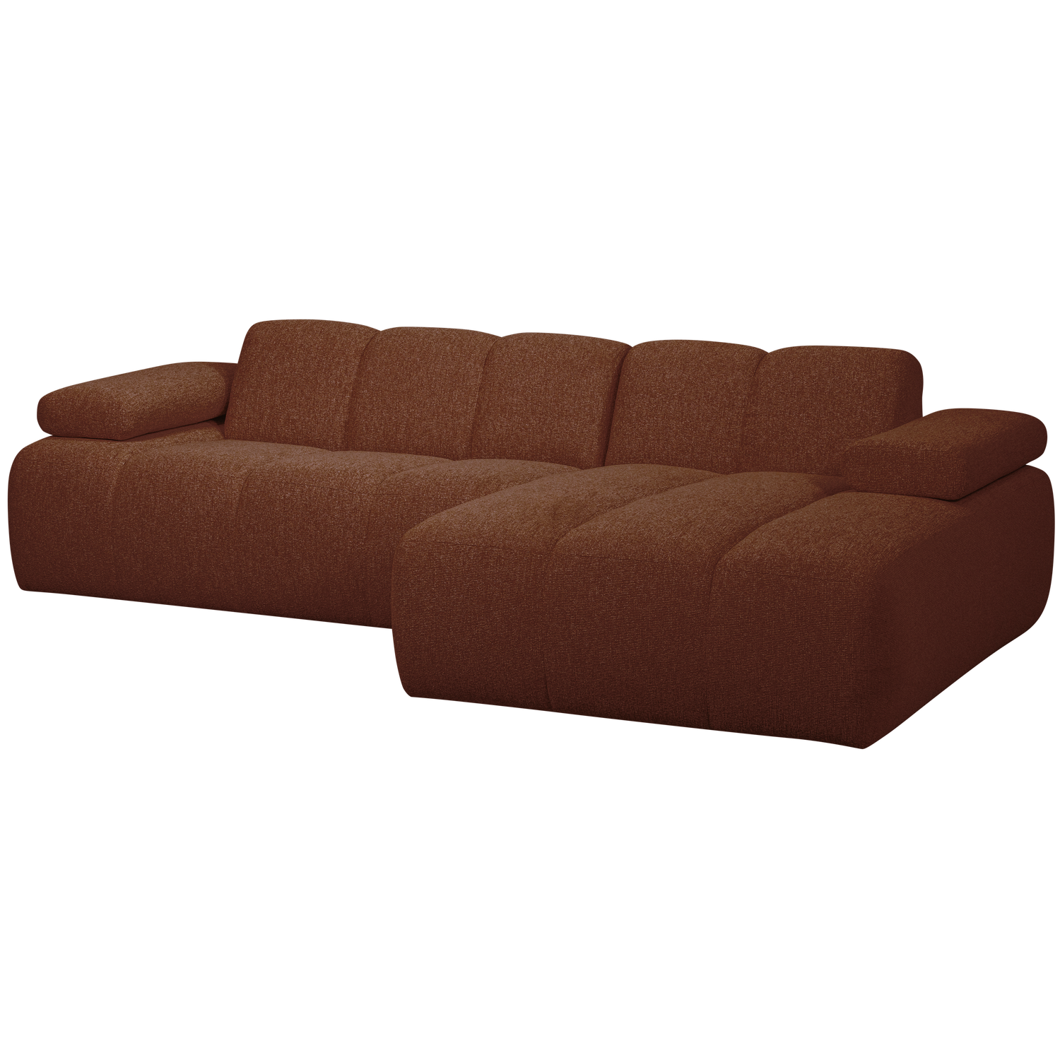 MOJO CHAISELONGUE RECHTS BOUCLE RUST BROWN MELIERT