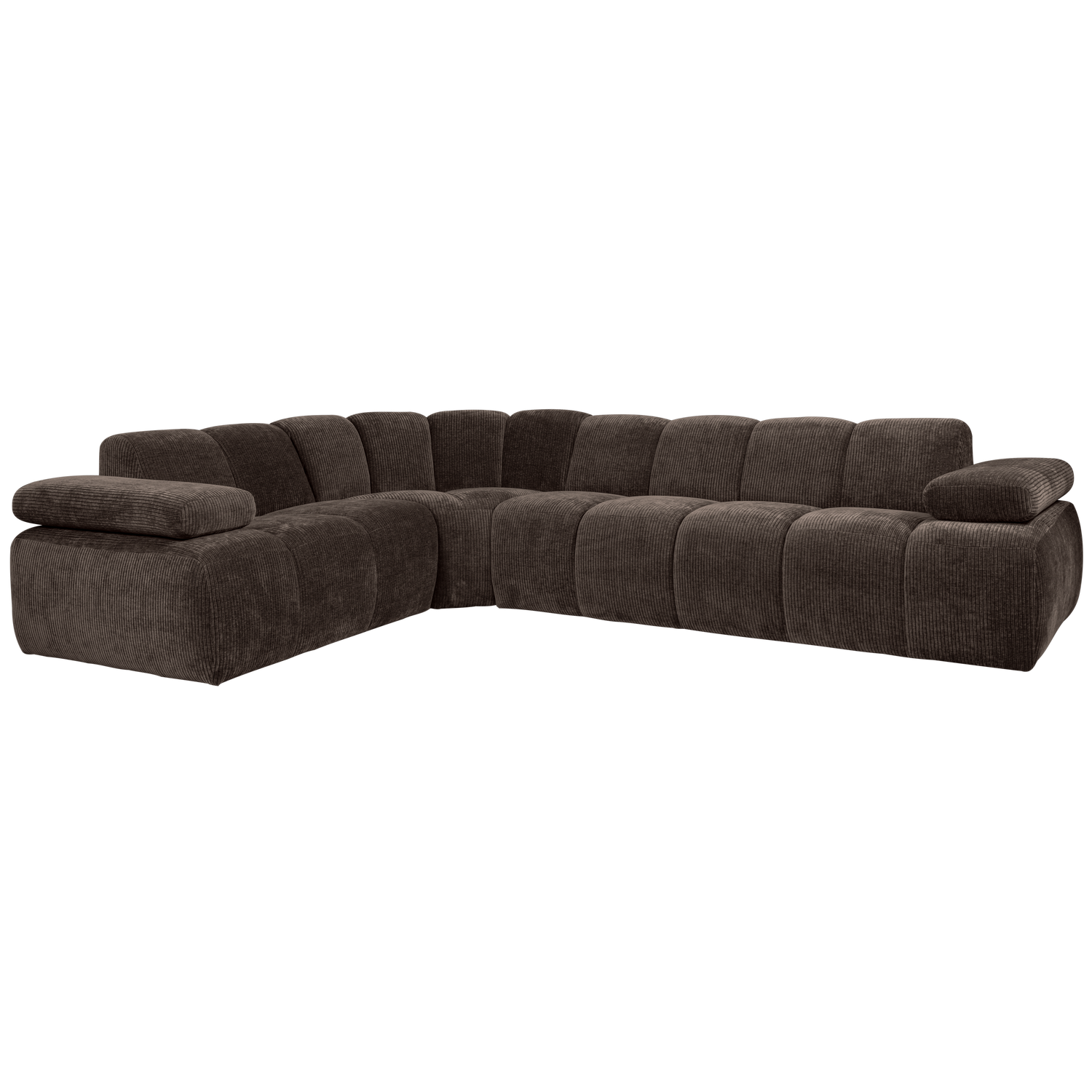 MOJO ECK SOFA LINKS GERIPPTER WEBSTOFF BRAUN