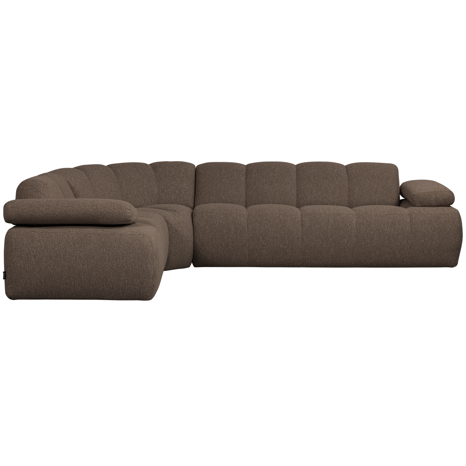 MOJO ECKBANK LINKS BOUCLE BRAUN MELANGE