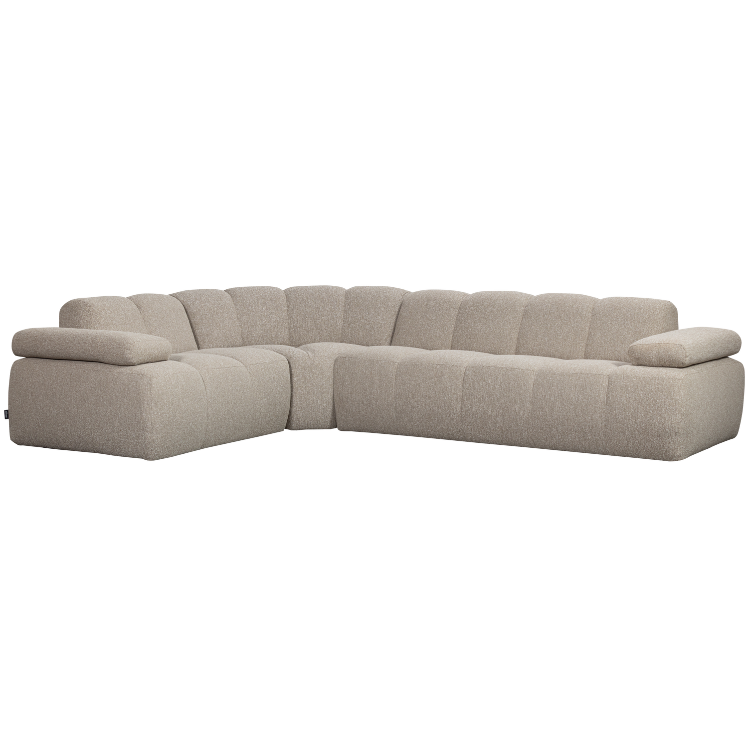 MOJO ECKBANK LINKS BOUCLE BEIGE MELANGE