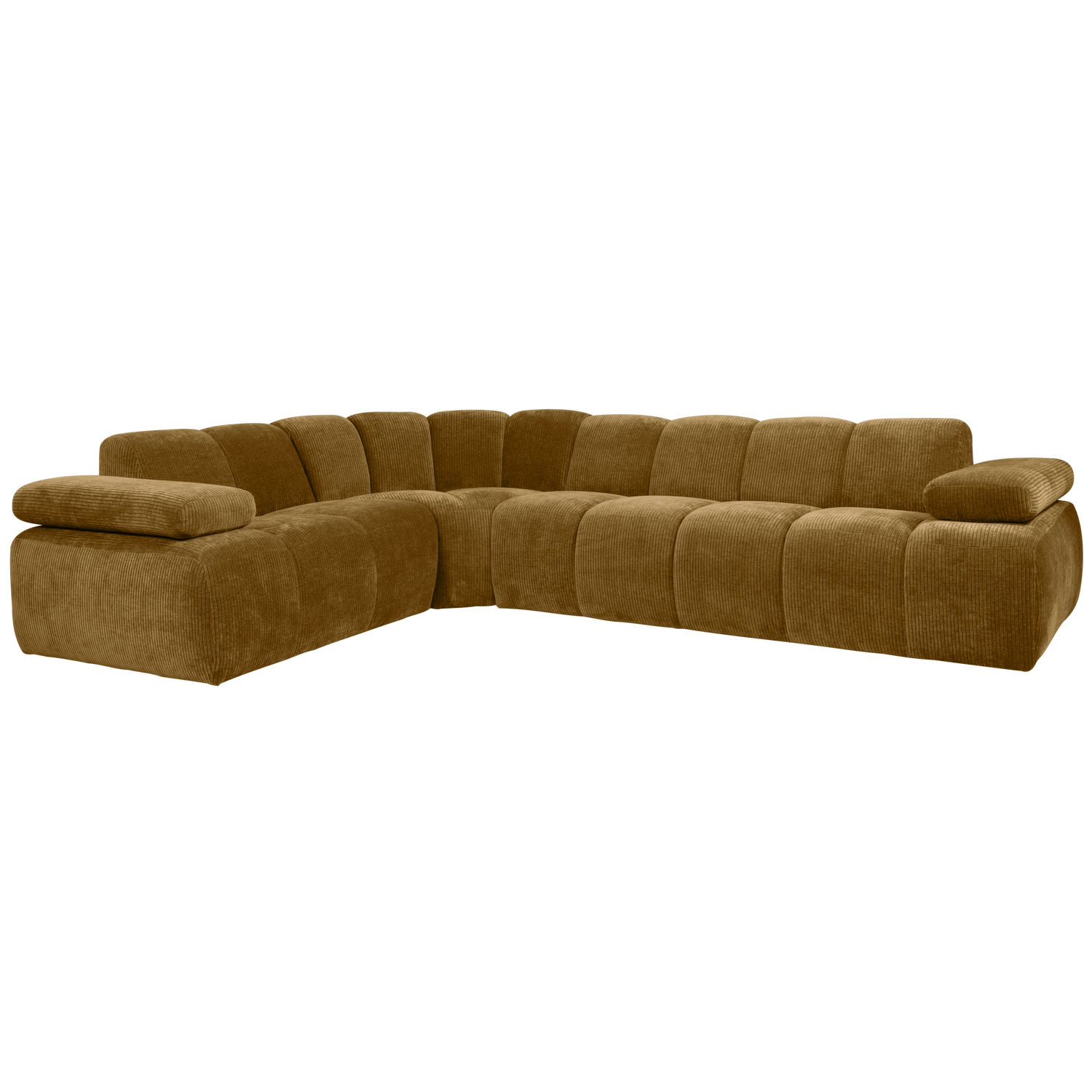 MOJO ECK SOFA LINKS GERIPPTER WEBSTOFF HONIGGELB