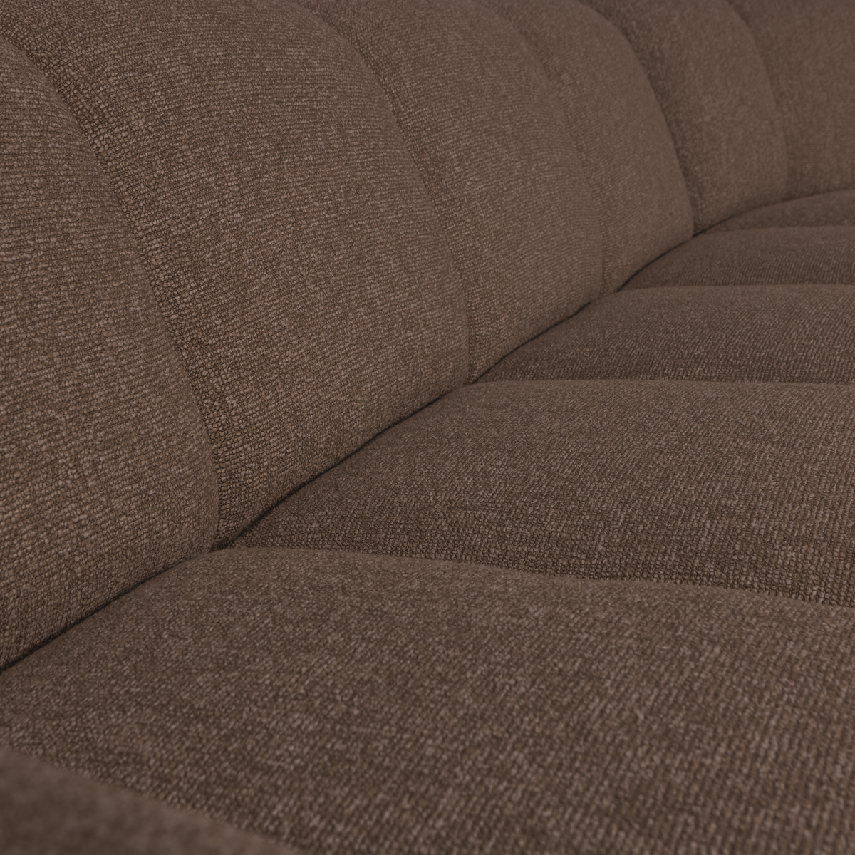 MOJO ECKBANK RECHTS BOUCLE BRAUN MELANGE