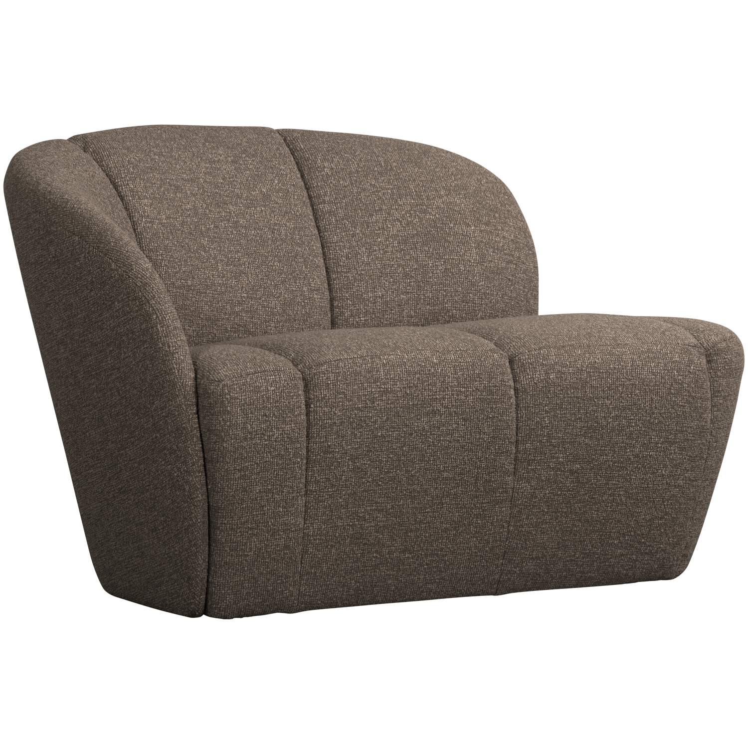 MOJO 2-SITZER BANK LINKS BOUCLE BRAUN MELANGE