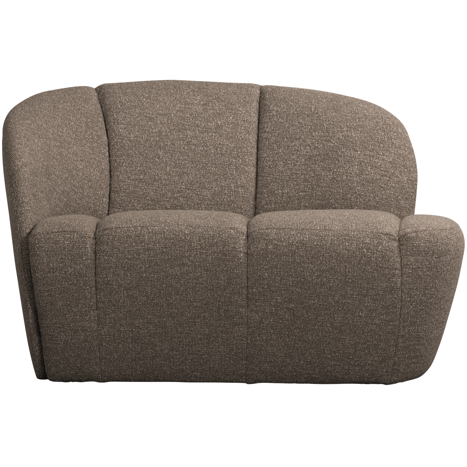 MOJO 2-SITZER BANK LINKS BOUCLE BRAUN MELANGE
