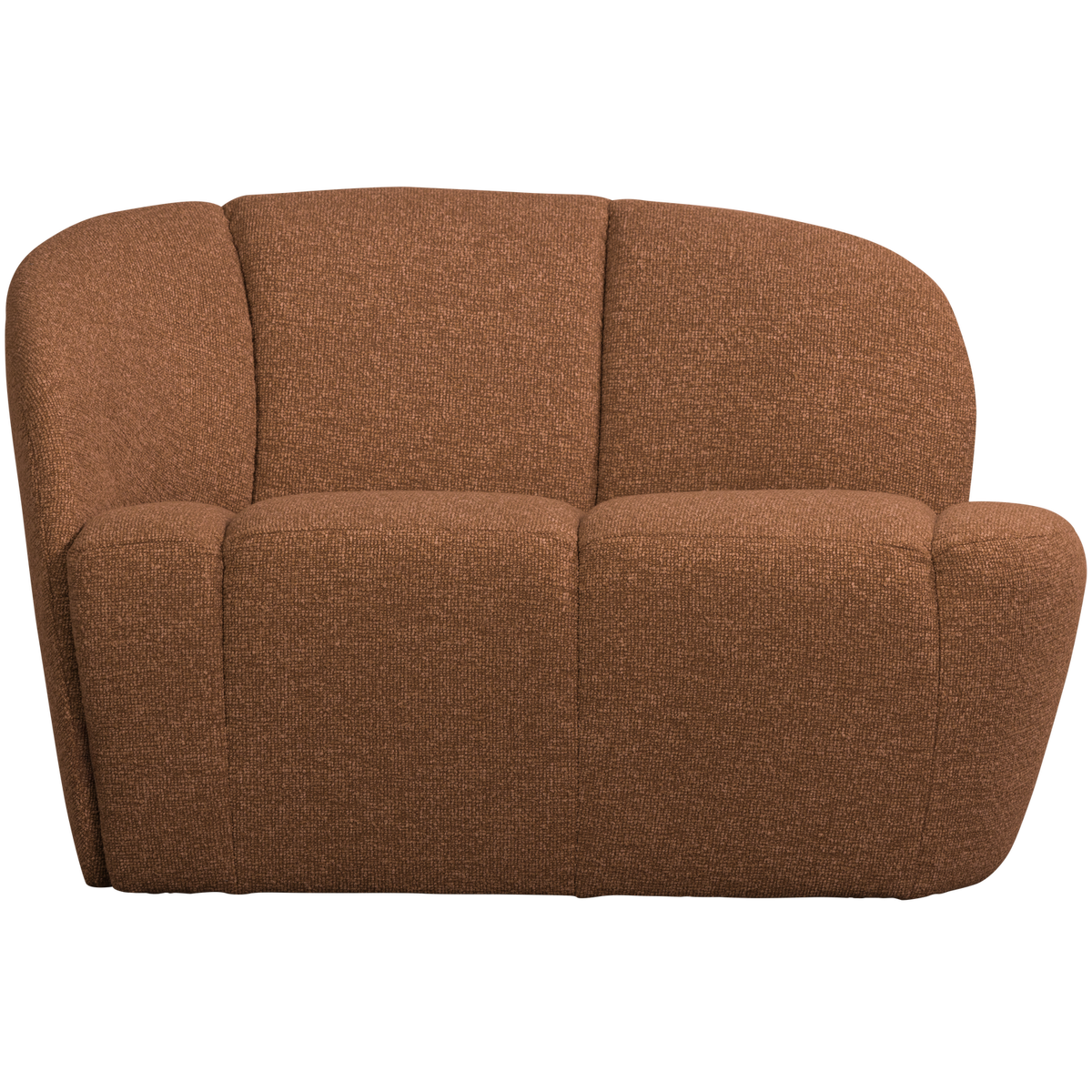 MOJO 2-SITZER BANK LINKS BOUCLE ROSTBRAUN MELIERT
