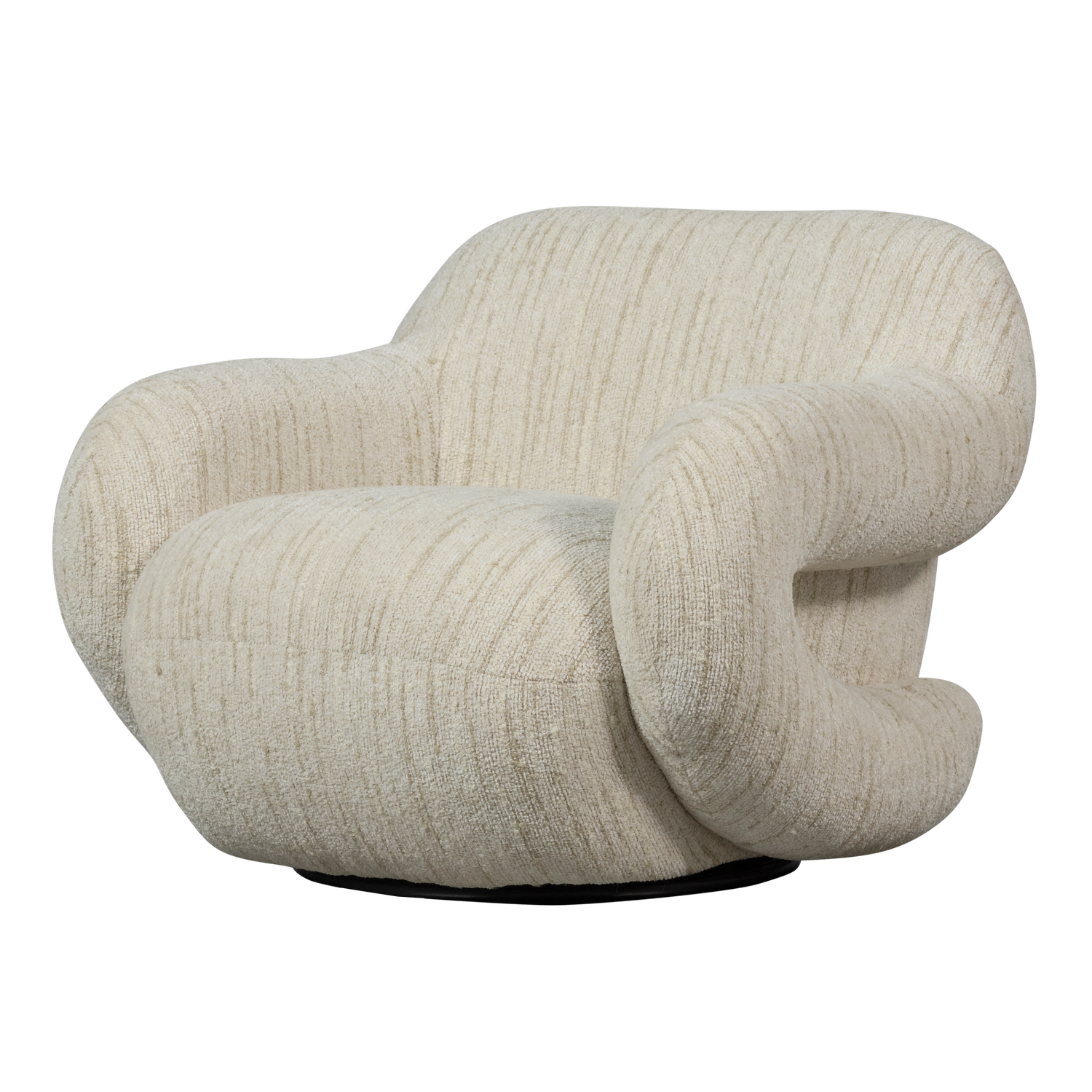 FOLKE SESSEL CHENILLE NATUR MELANGE