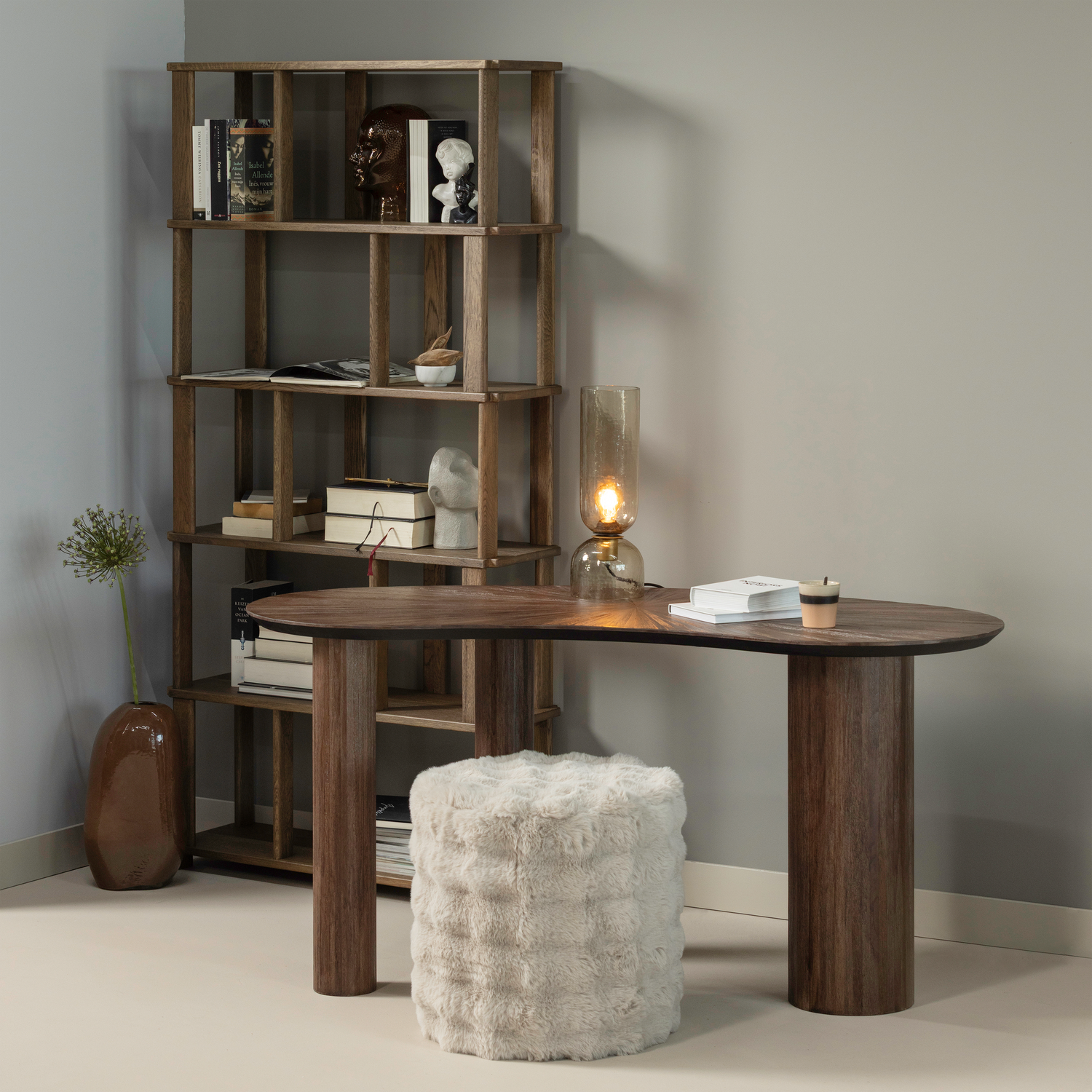 OLVEN HOCKER HOCH FLUFFIG NATUR