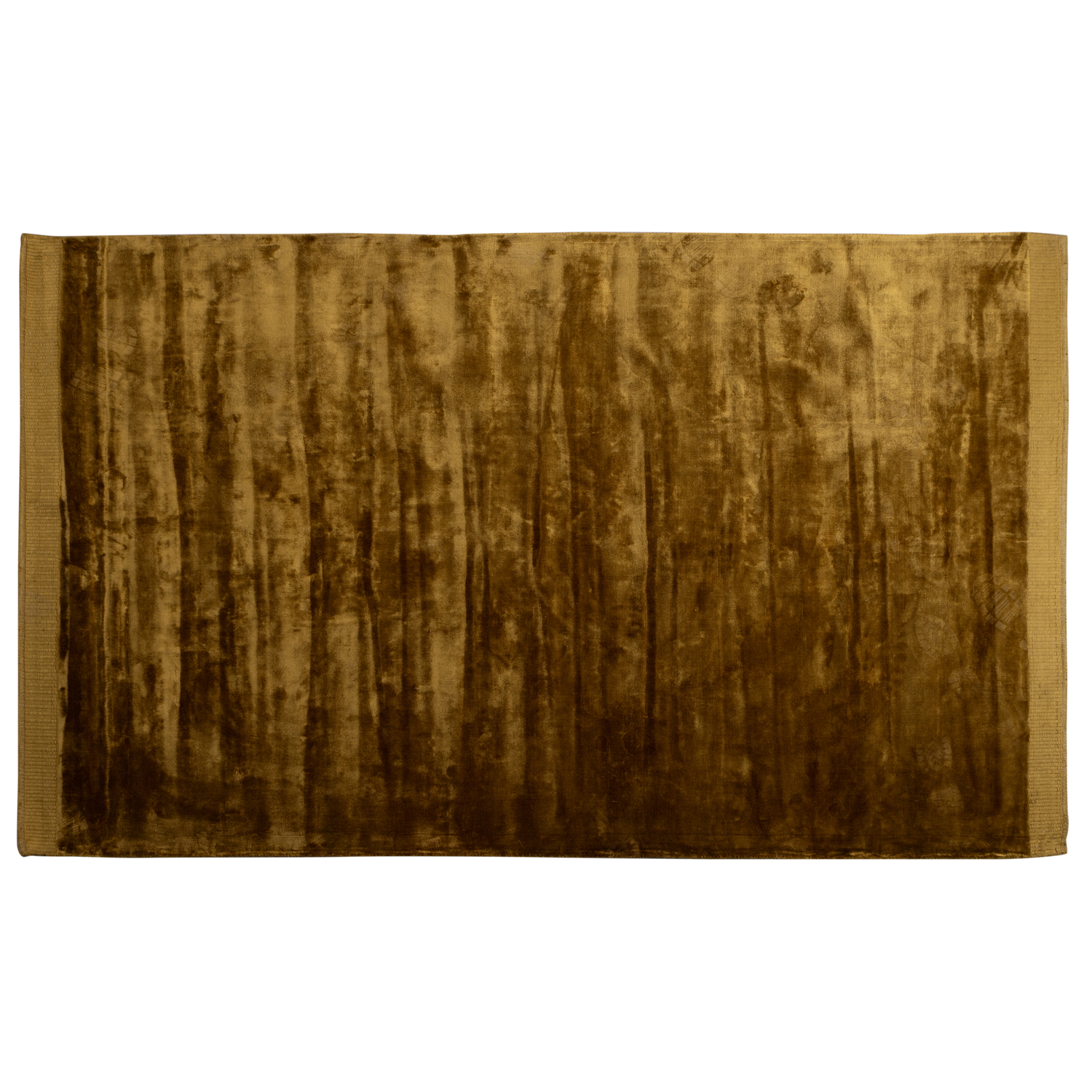 Tammo Teppich Samt Velours 200x300cm honiggelb mit Wolle