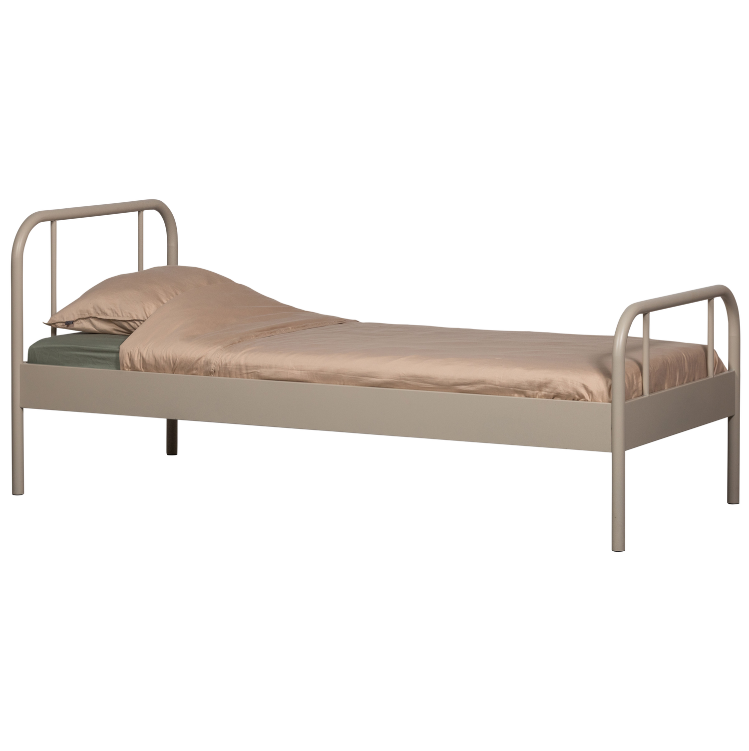 MATA EINZELBETT METALL SAND 90x200CM
