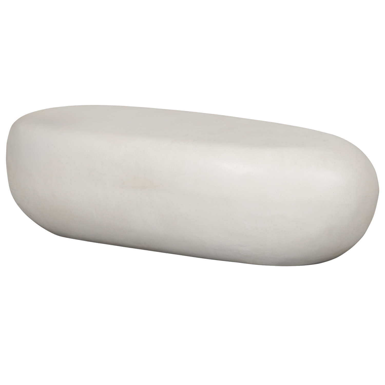 PEBBLE COUCHTISCH WEISS 28x100x43CM