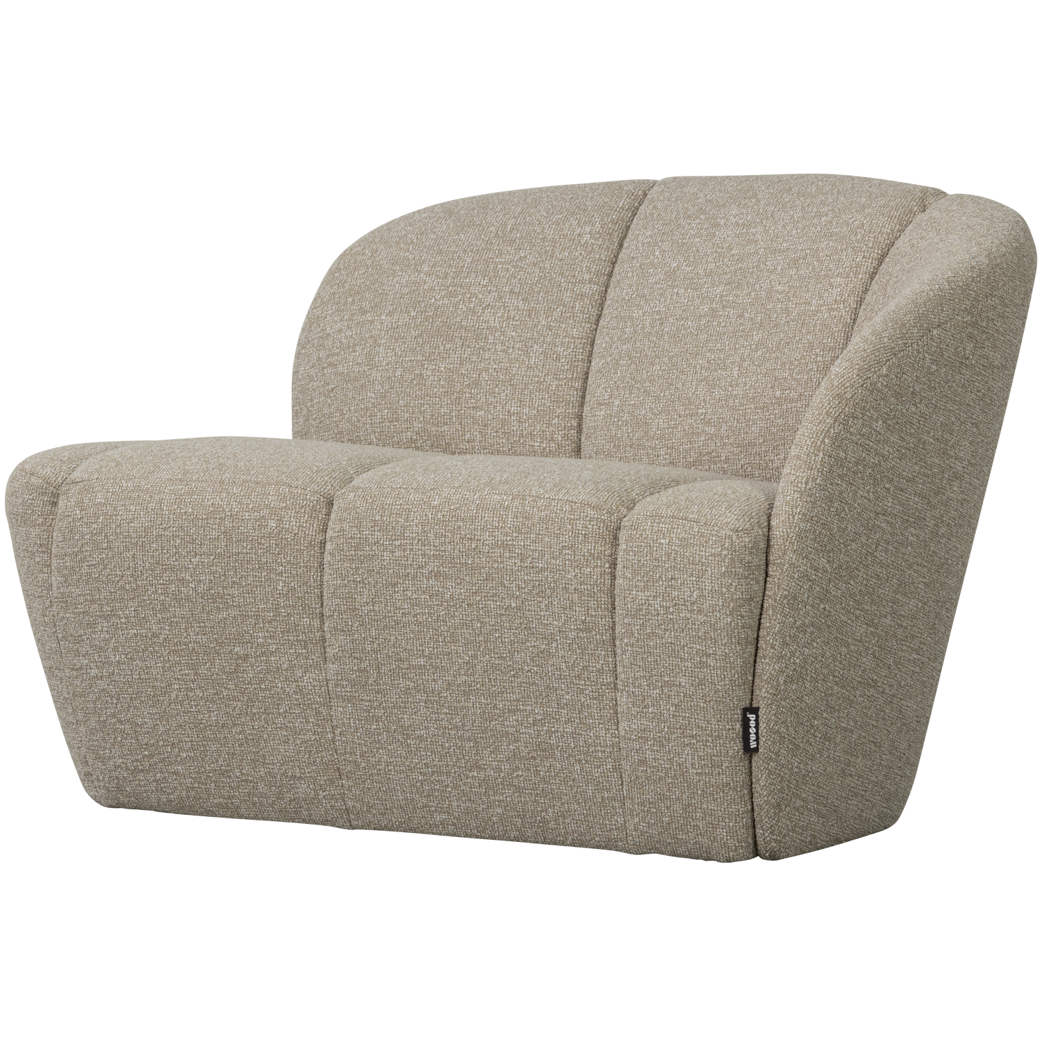 MOJO 2-SITZER BANK RECHTS BOUCLE BEIGE MELANGE
