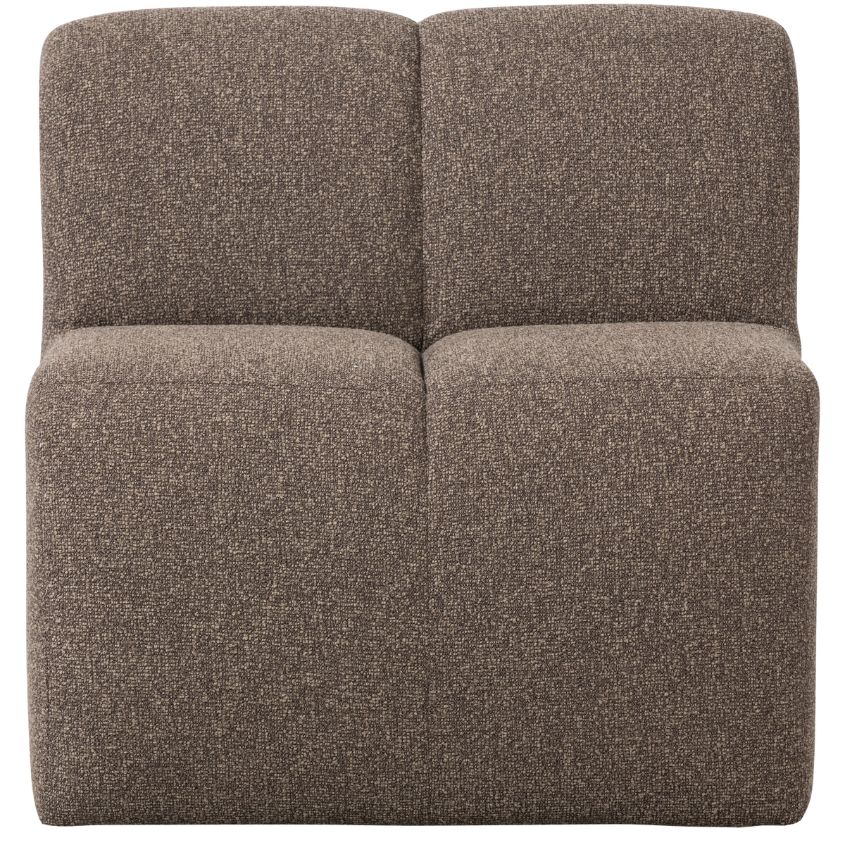 MOJO ESSBANK 84CM MIT RÜCKENLEHNE BOUCLE BRAUN MELANGE