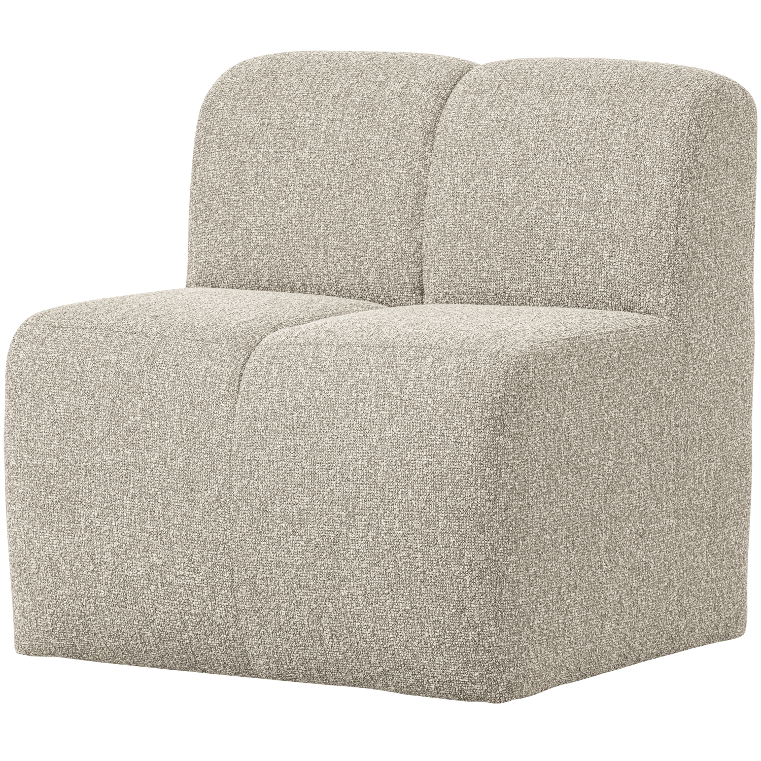 MOJO ESSBANK 84CM MIT RÜCKENLEHNE BOUCLE BEIGE MELANGE