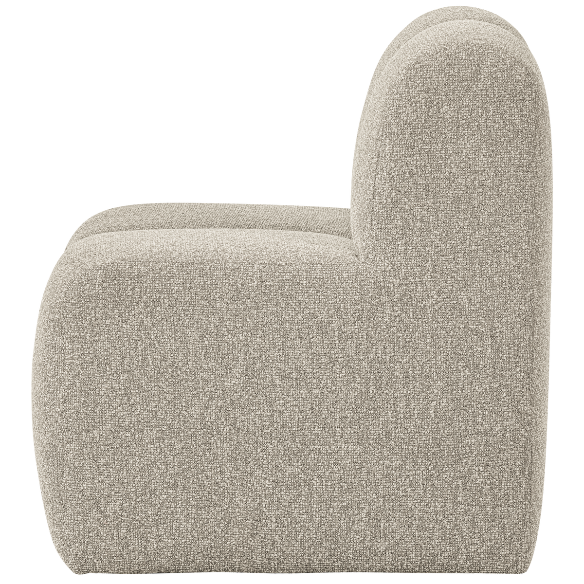 MOJO ESSBANK 84CM MIT RÜCKENLEHNE BOUCLE BEIGE MELANGE