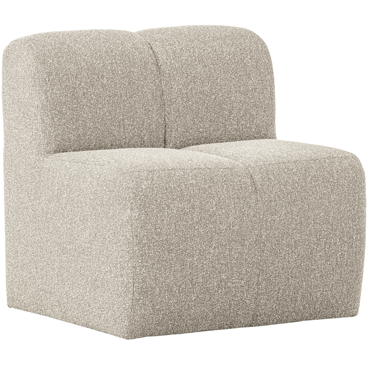 MOJO ESSBANK 84CM MIT RÜCKENLEHNE BOUCLE BEIGE MELANGE