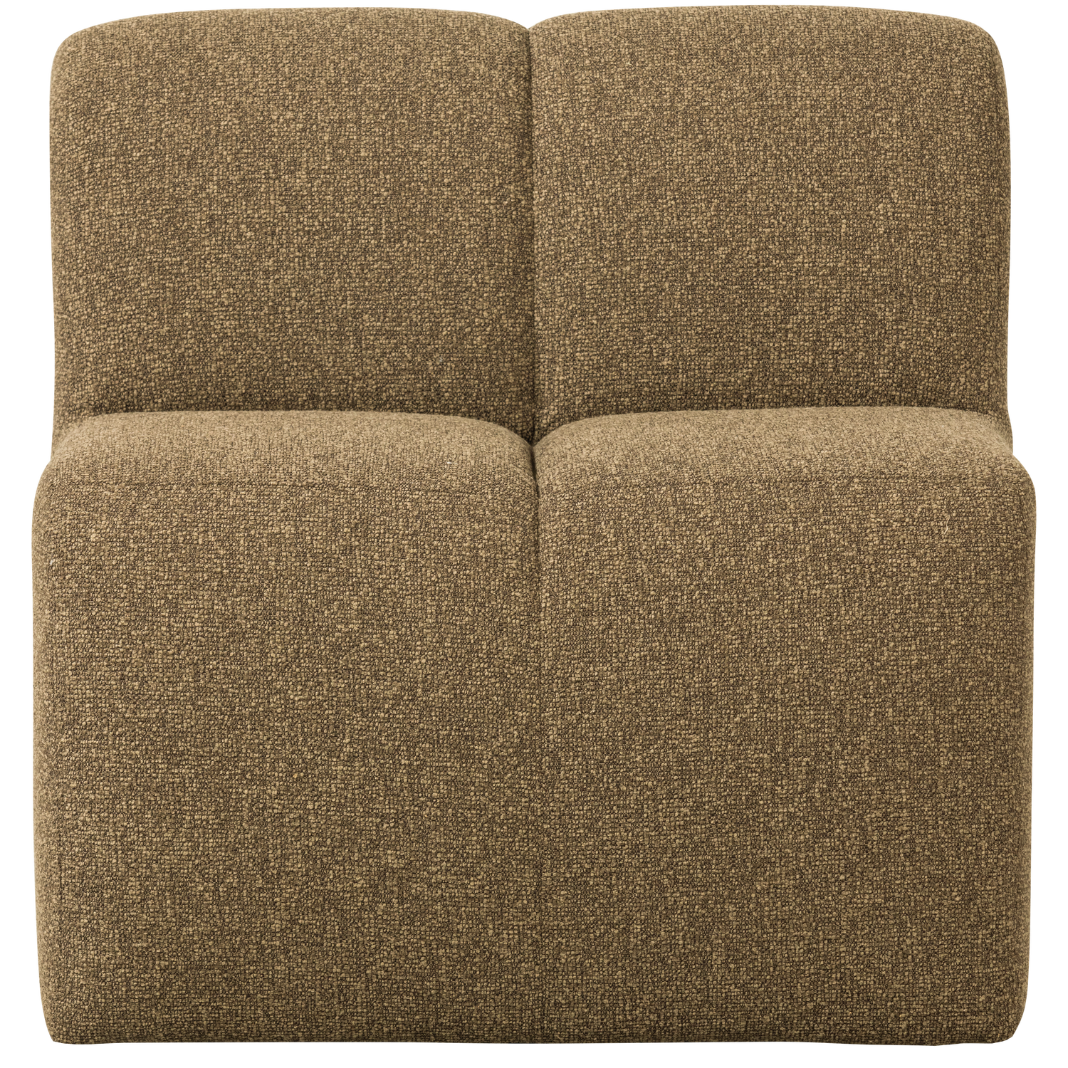 MOJO ESSBANK 84CM MIT RÜCKENLEHNE BOUCLE GELBBRAUN MELANGE