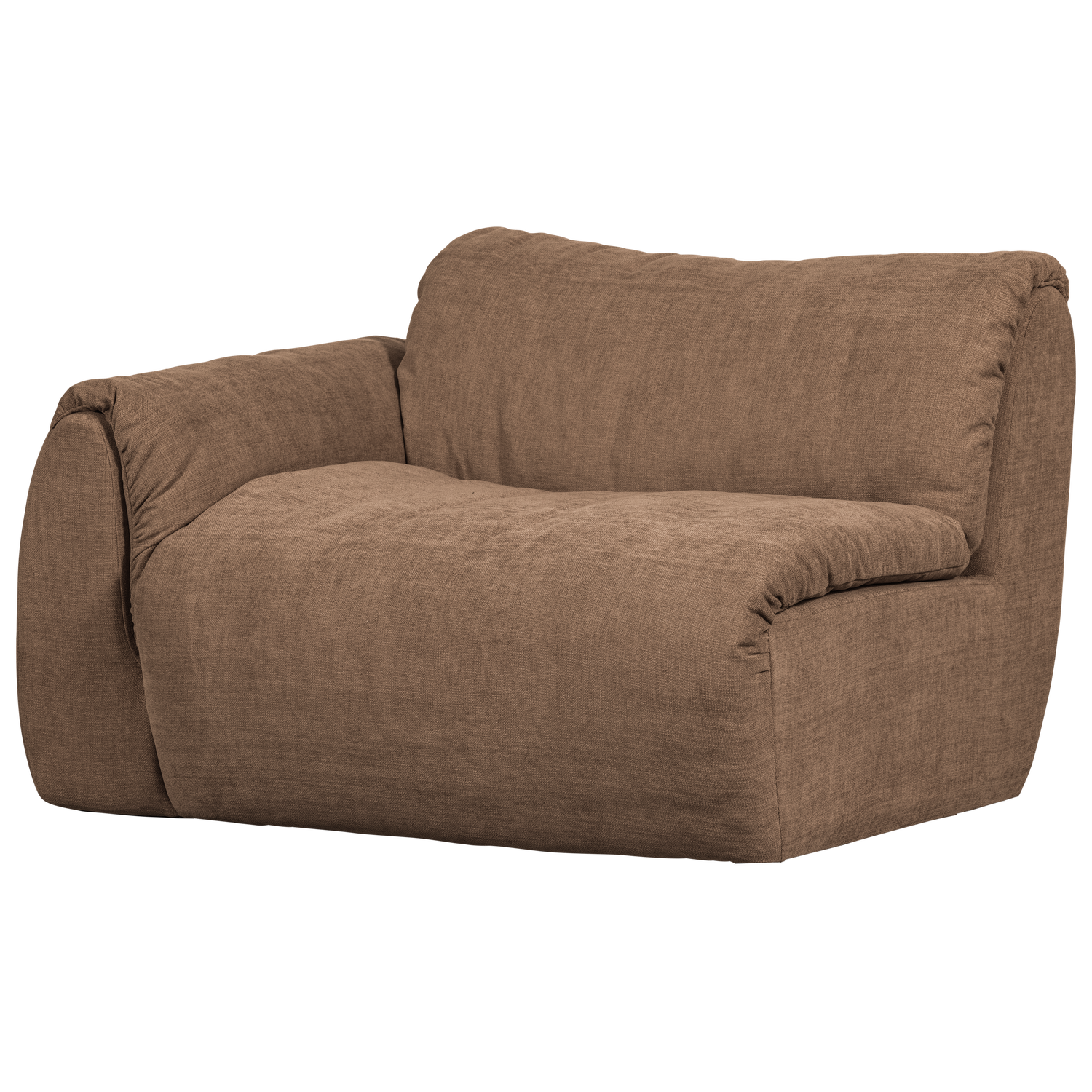 BAGGY 1-SITZER ELEMENT ARM LINKS GEWEBTE CHENILLE BRAUN