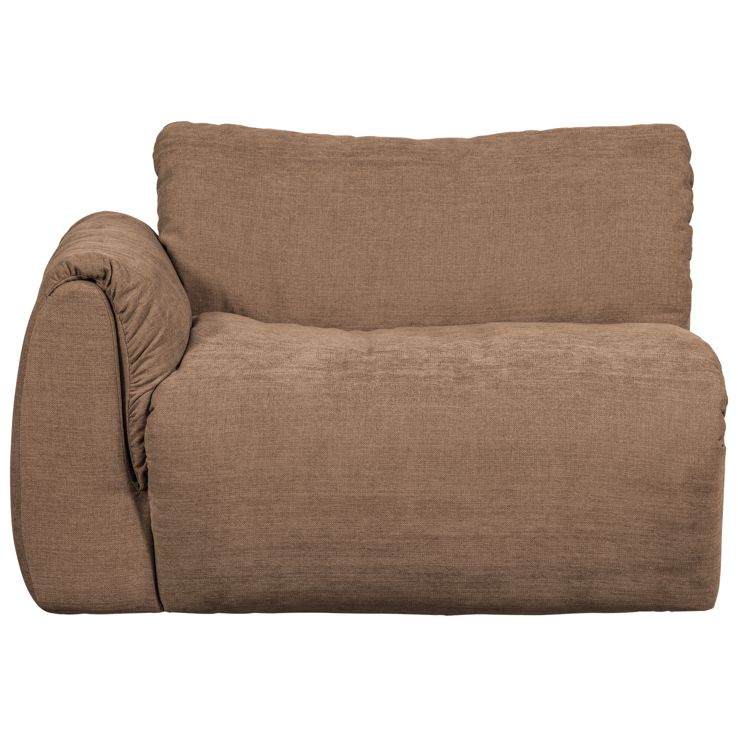 BAGGY 1-SITZER ELEMENT ARM LINKS GEWEBTE CHENILLE BRAUN