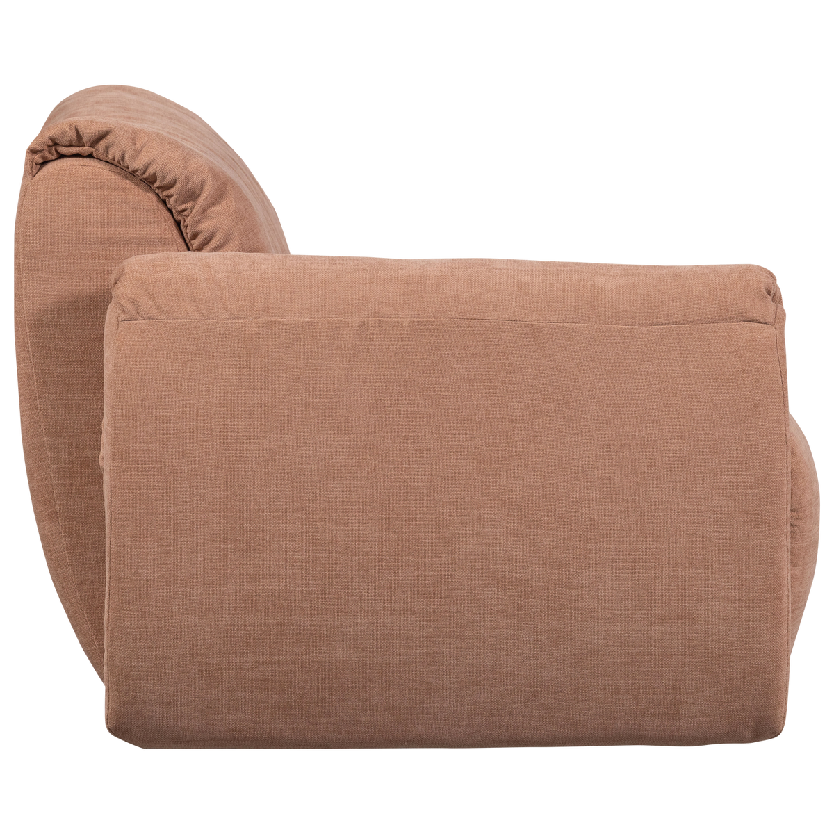 BAGGY 1-SITZER ELEMENT ARM LINKS GEWEBTE CHENILLE ALTROSA