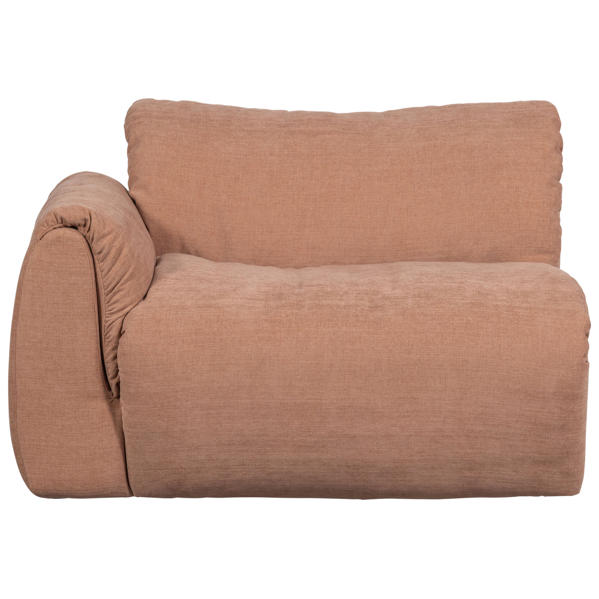 BAGGY 1-SITZER ELEMENT ARM LINKS GEWEBTE CHENILLE ALTROSA